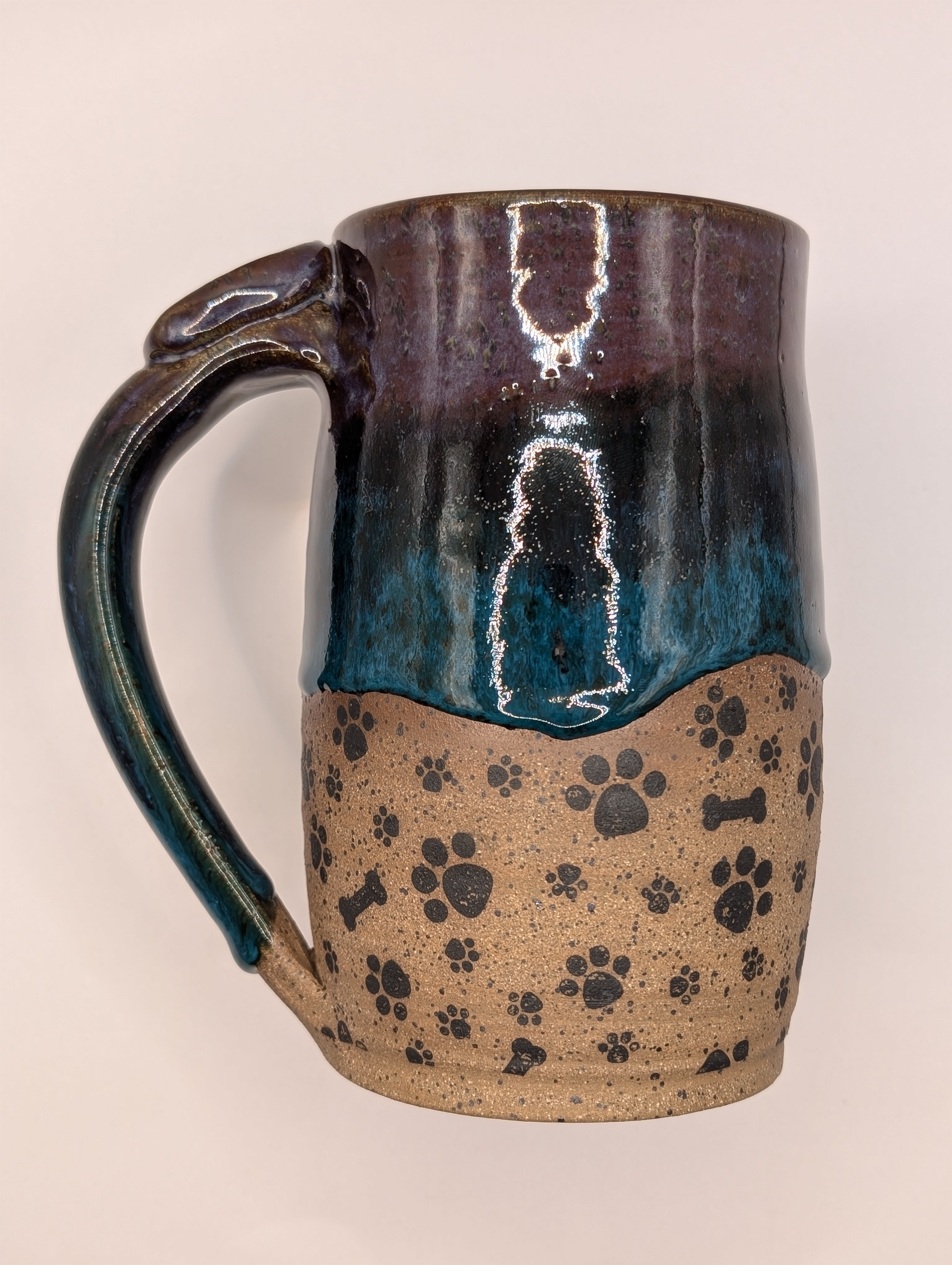 Paws & Bones • 22oz • purple turquoise 