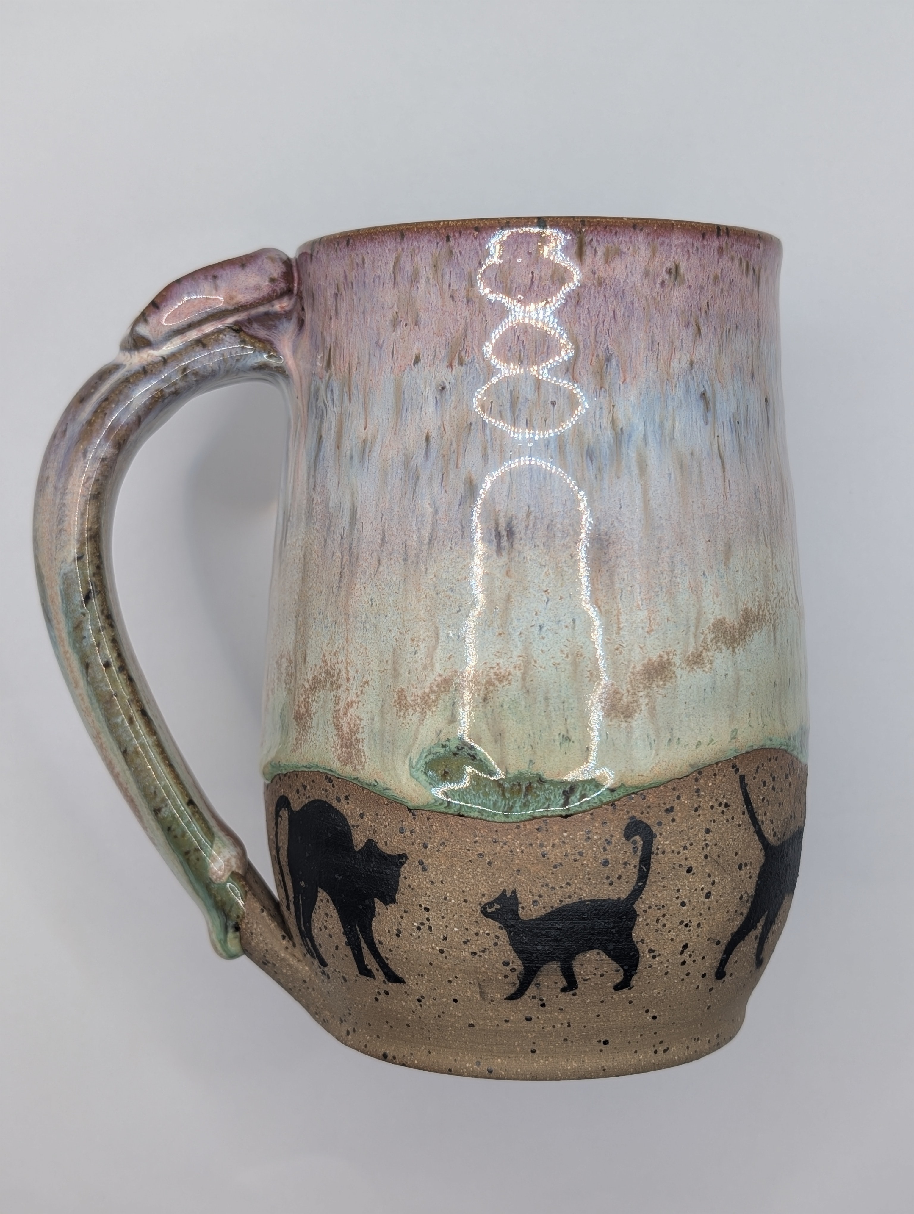 Cat mug • 24oz • vivid rainbow