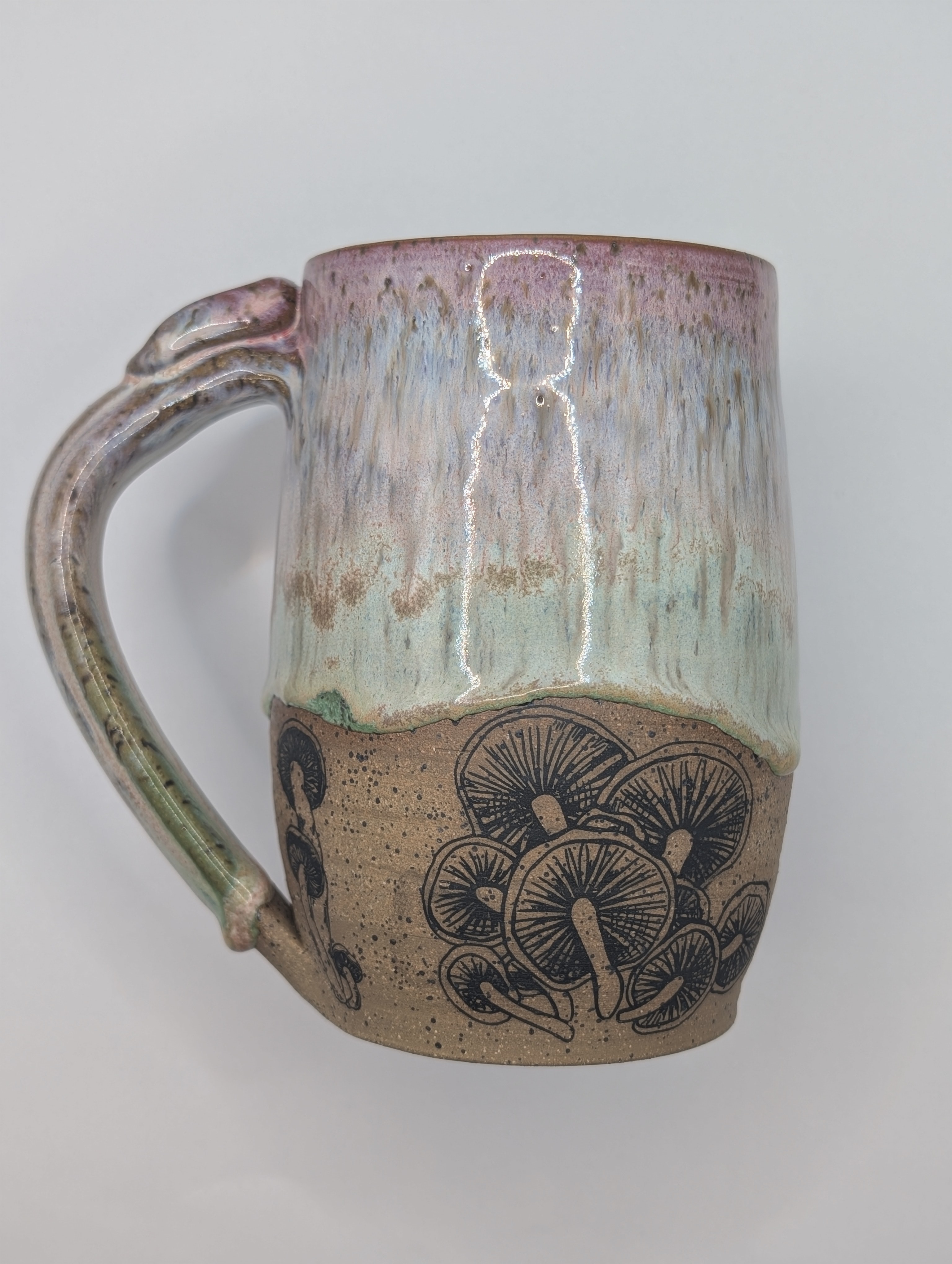 Mushroom mug • 22oz • vivid rainbow 