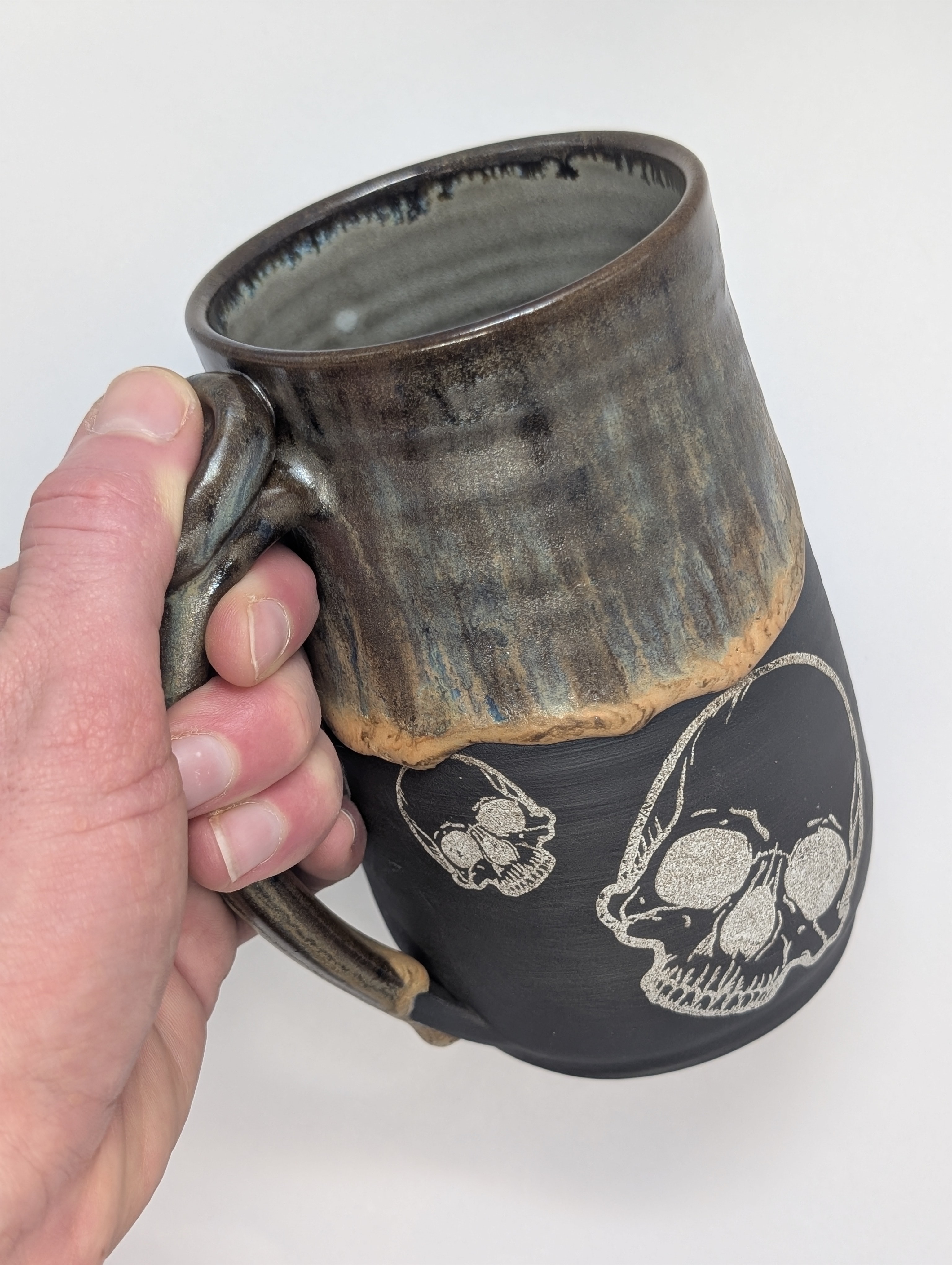 Skull mug • 22oz • matte copper