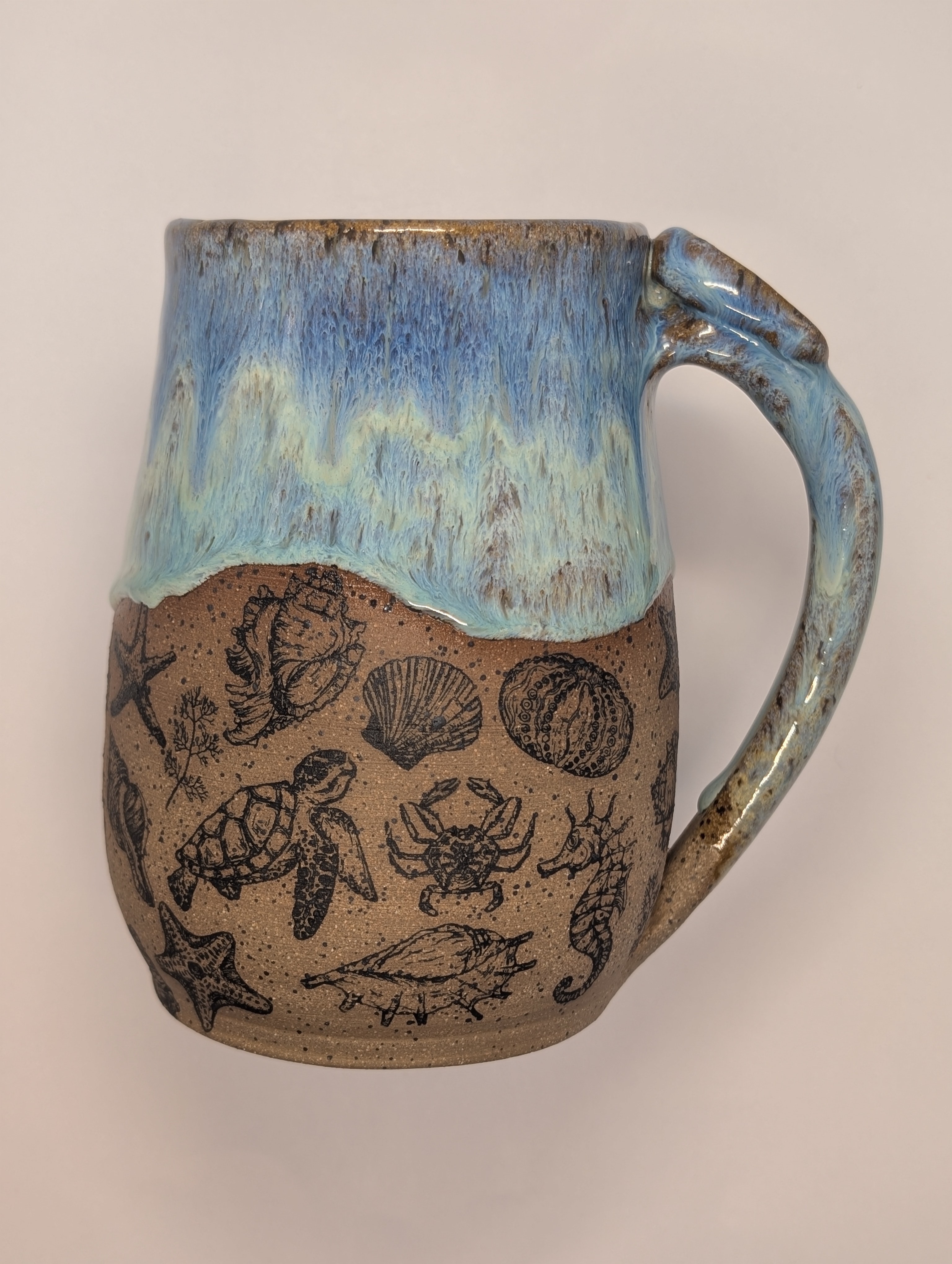 Sea Life mug • 24oz • aqua blue