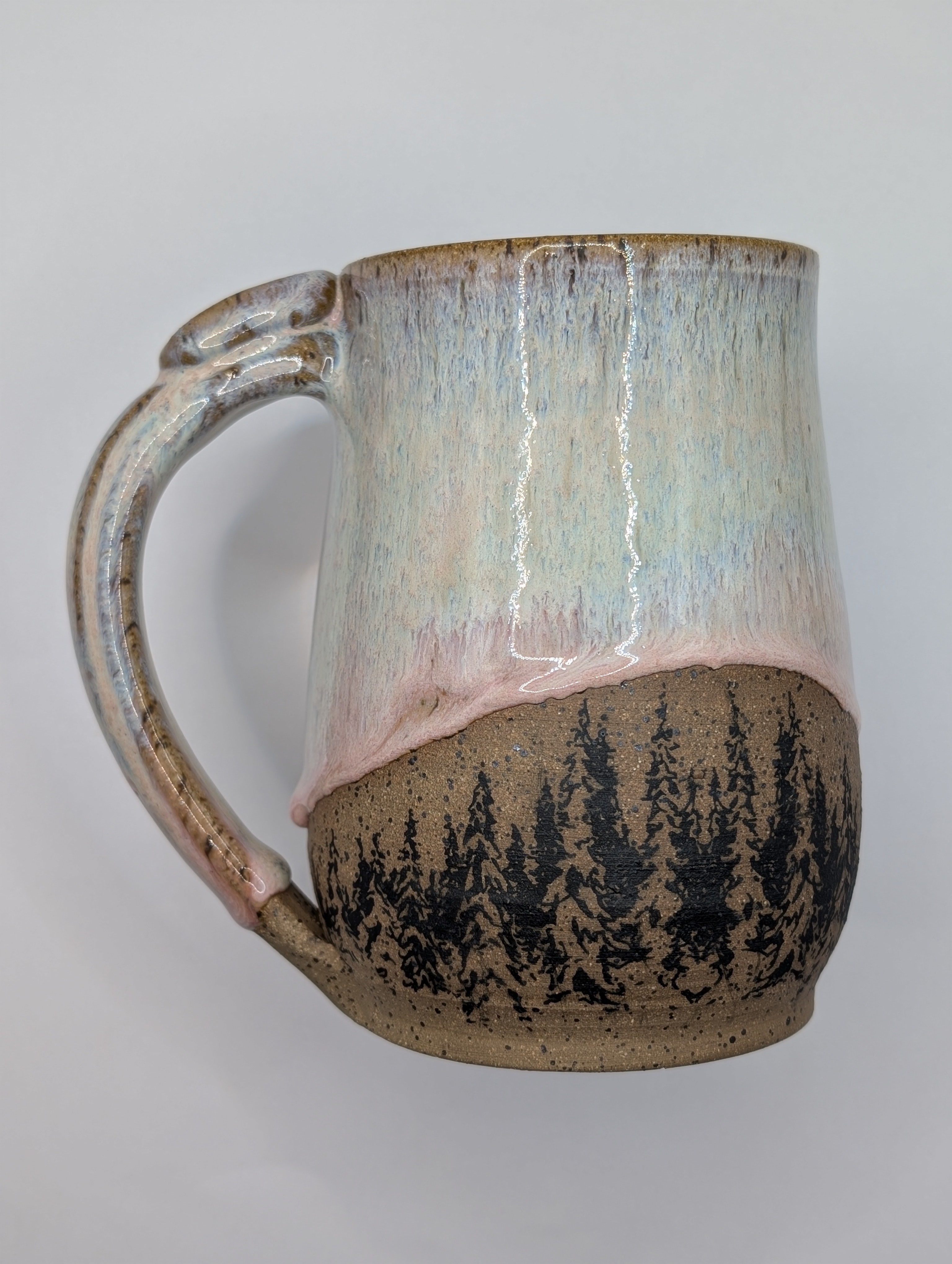 Conifer mug • 22oz • pastel blue pink