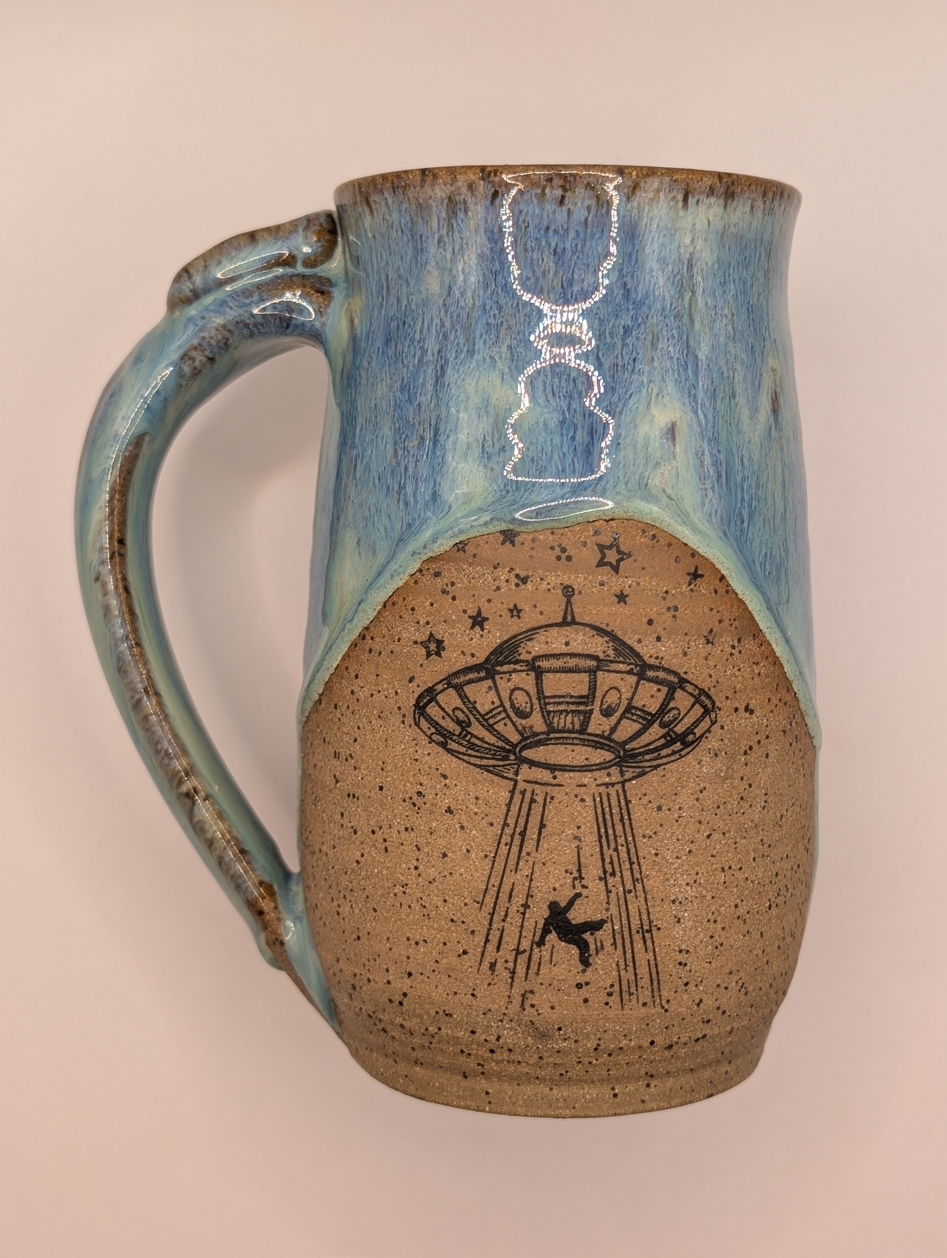 UFO mug • 24oz • aqua blue
