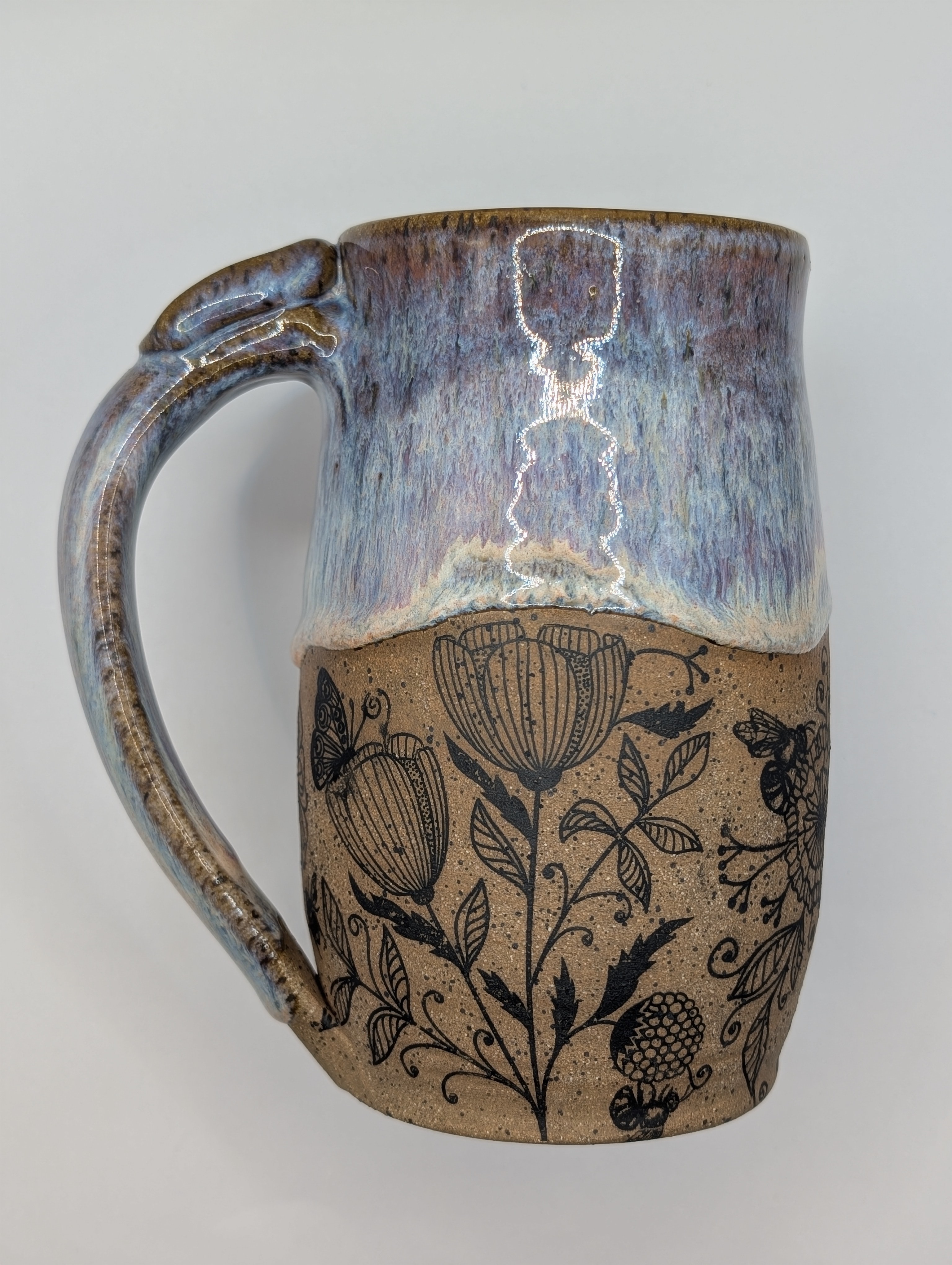 Pollinator mug • 24oz • aurora tie tye