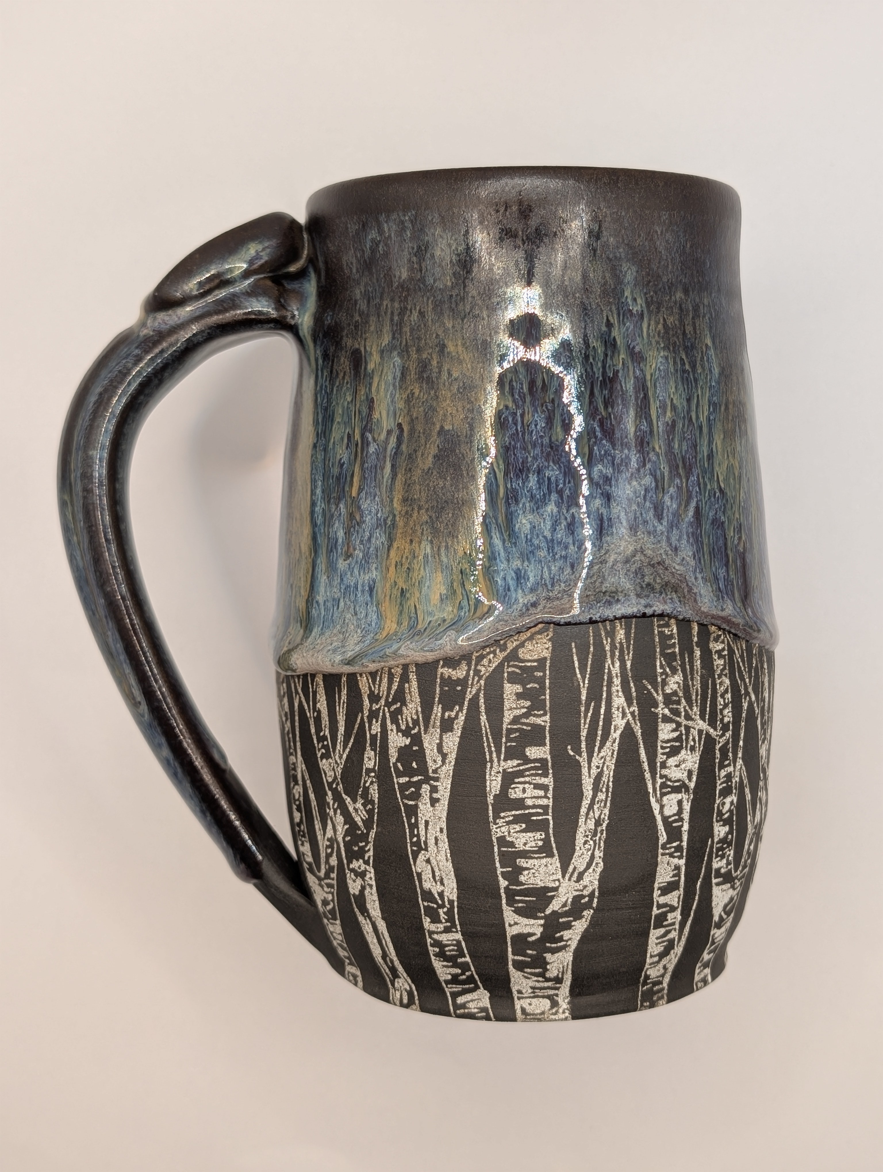 Birch tree mug • 22oz • matte earth tones