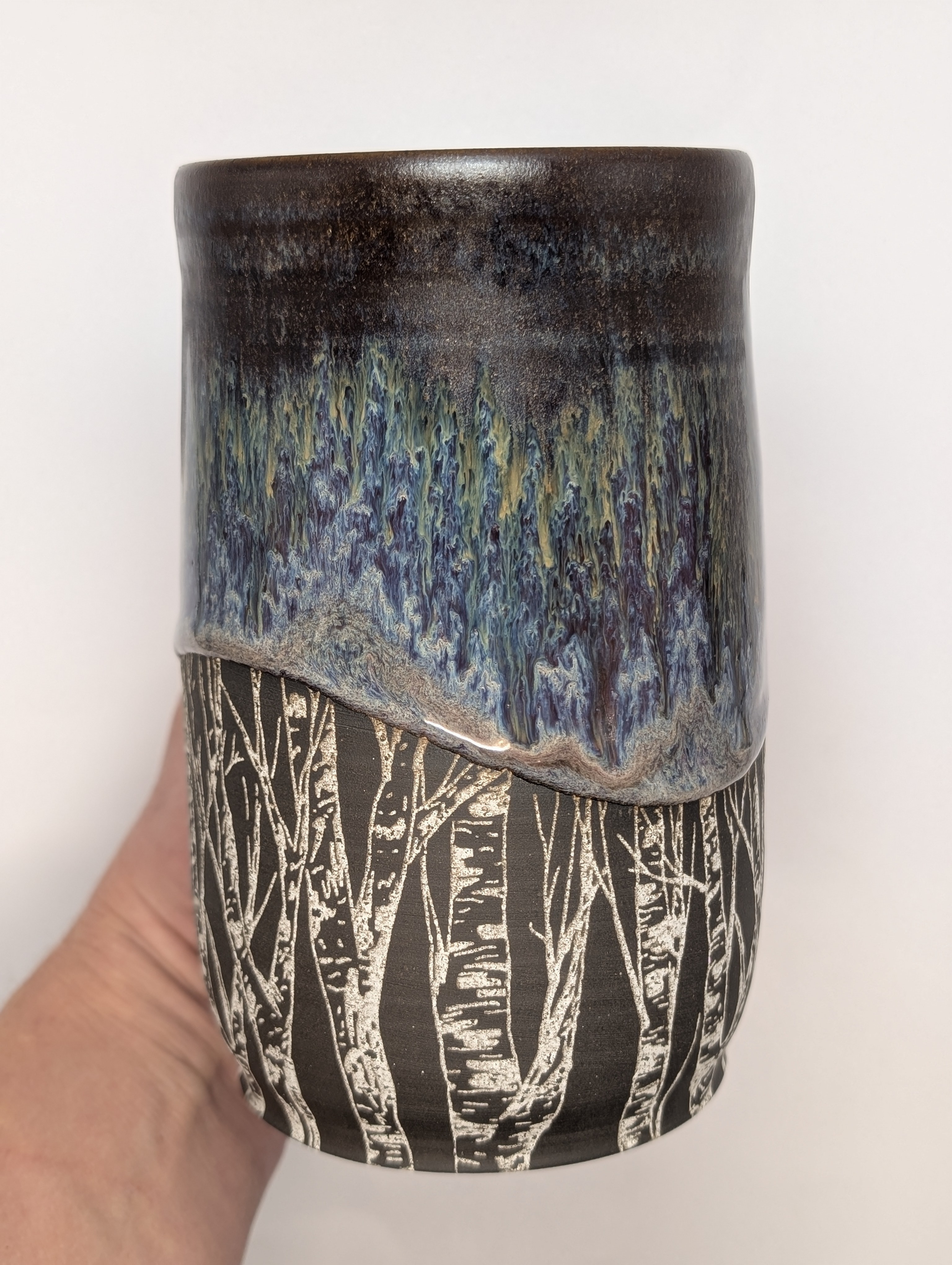 Birch Tree mug • 24oz • copper plum