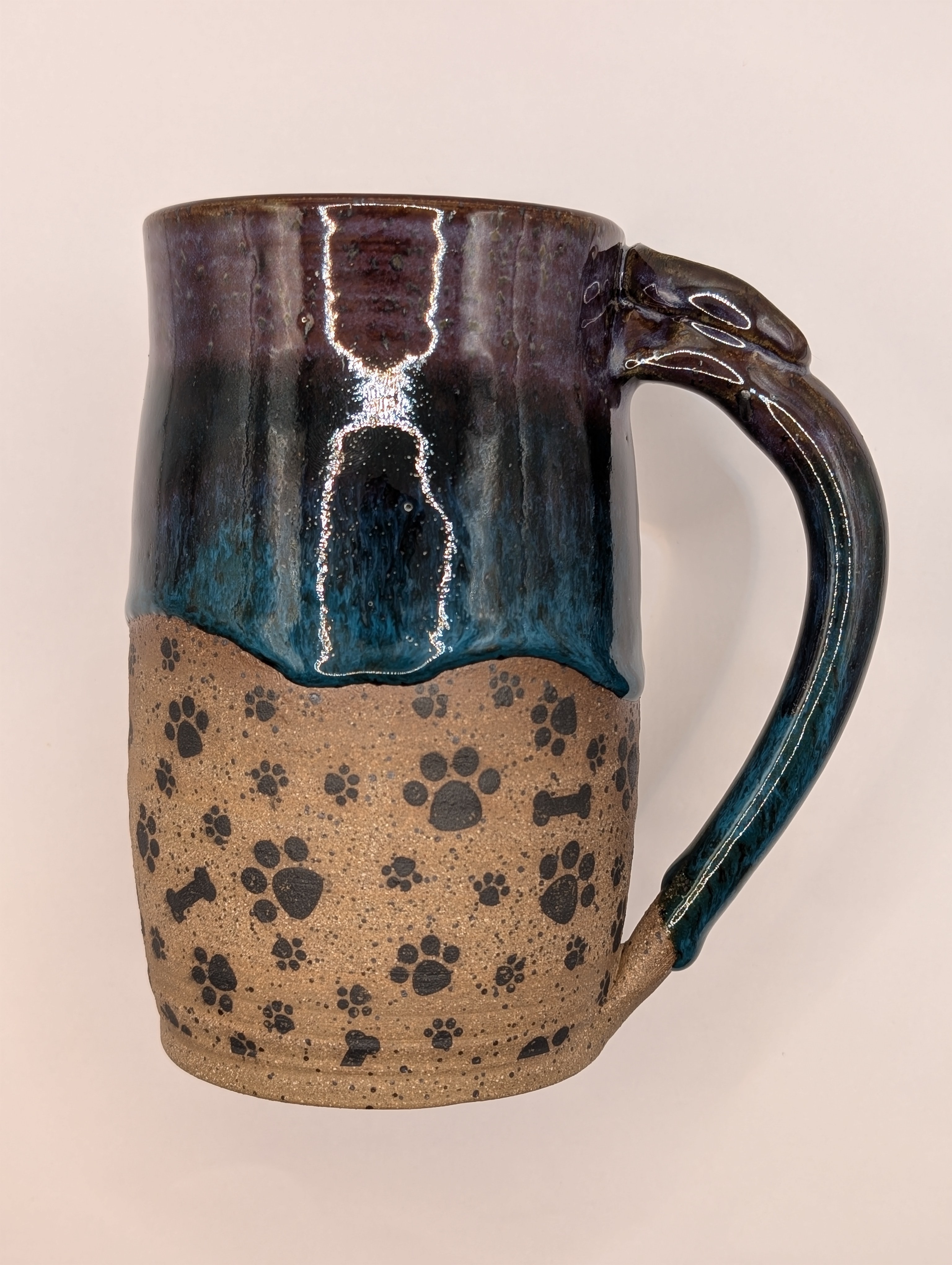 Paws & Bones • 22oz • purple turquoise 