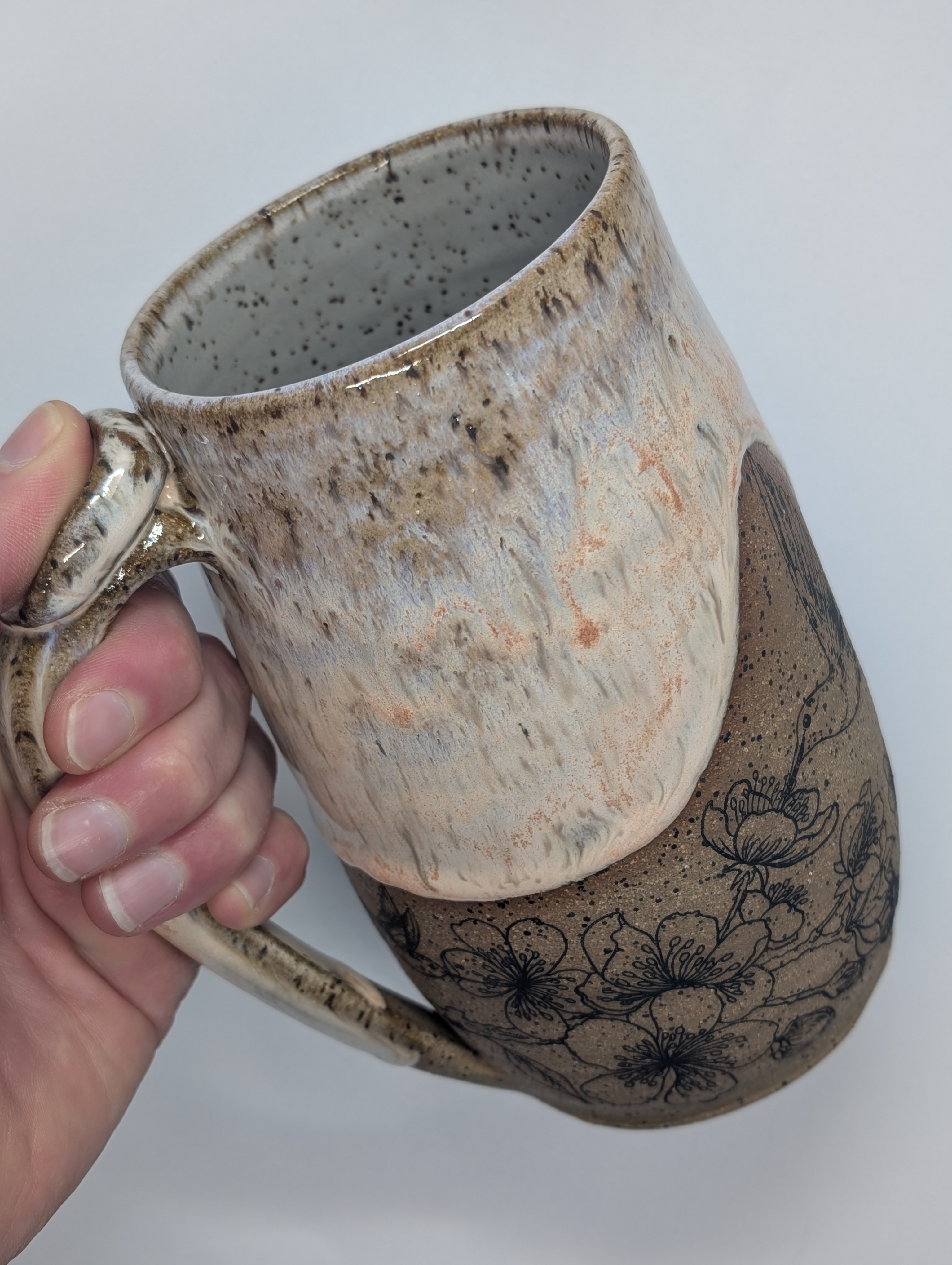 Hummingbird mug • 26oz • orange crystal 