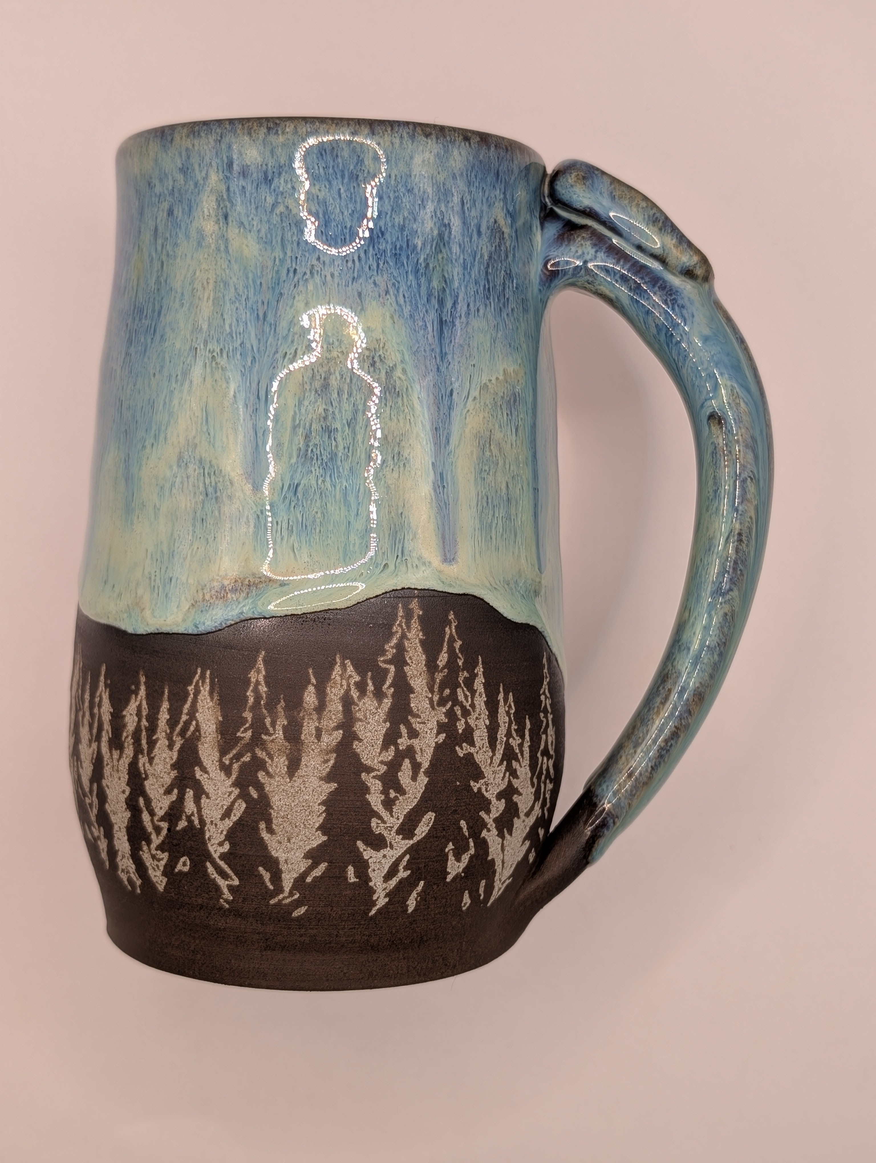 Conifer mug • 24oz • aqua blue