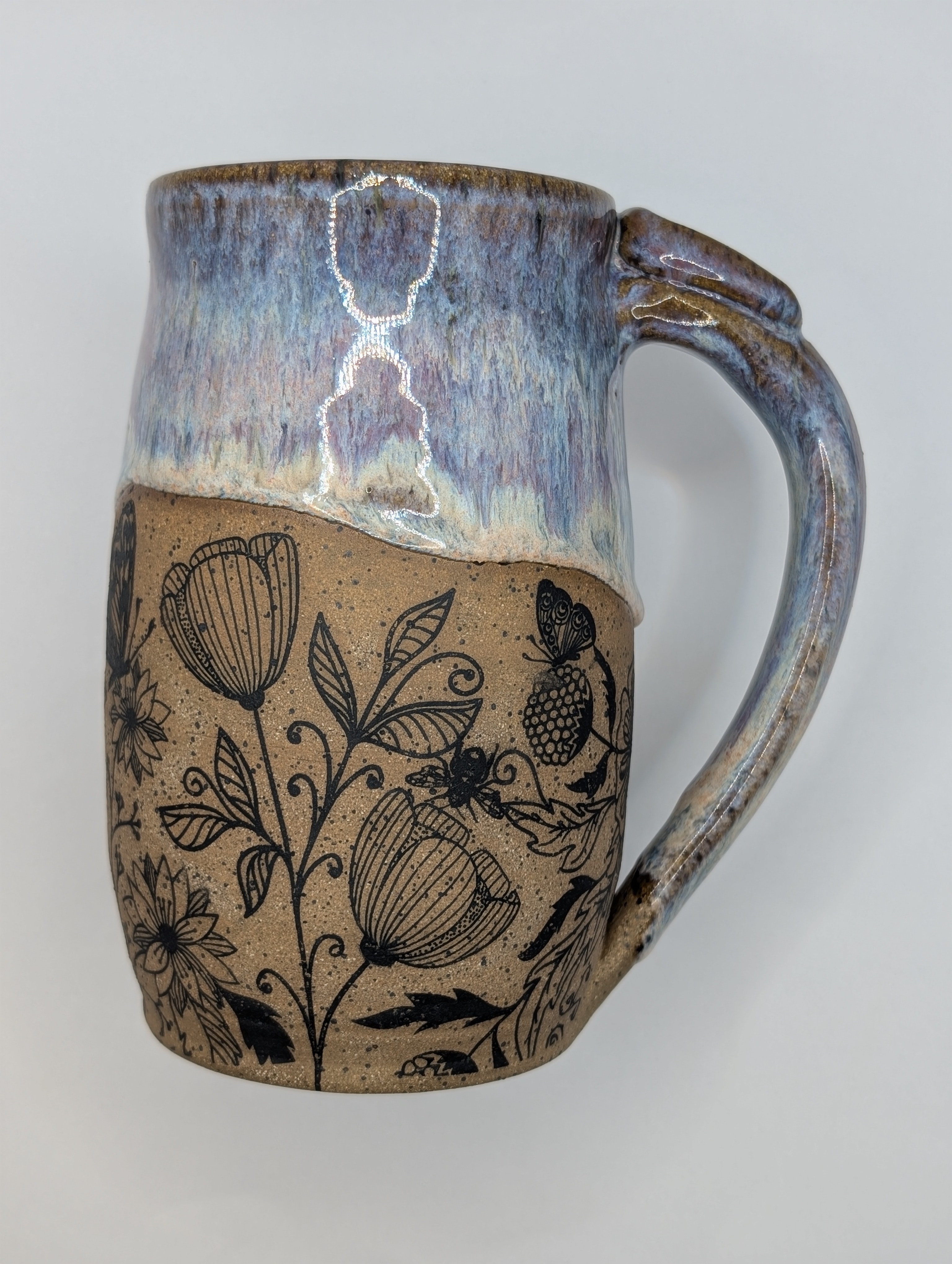 Pollinator mug • 24oz • aurora tie tye