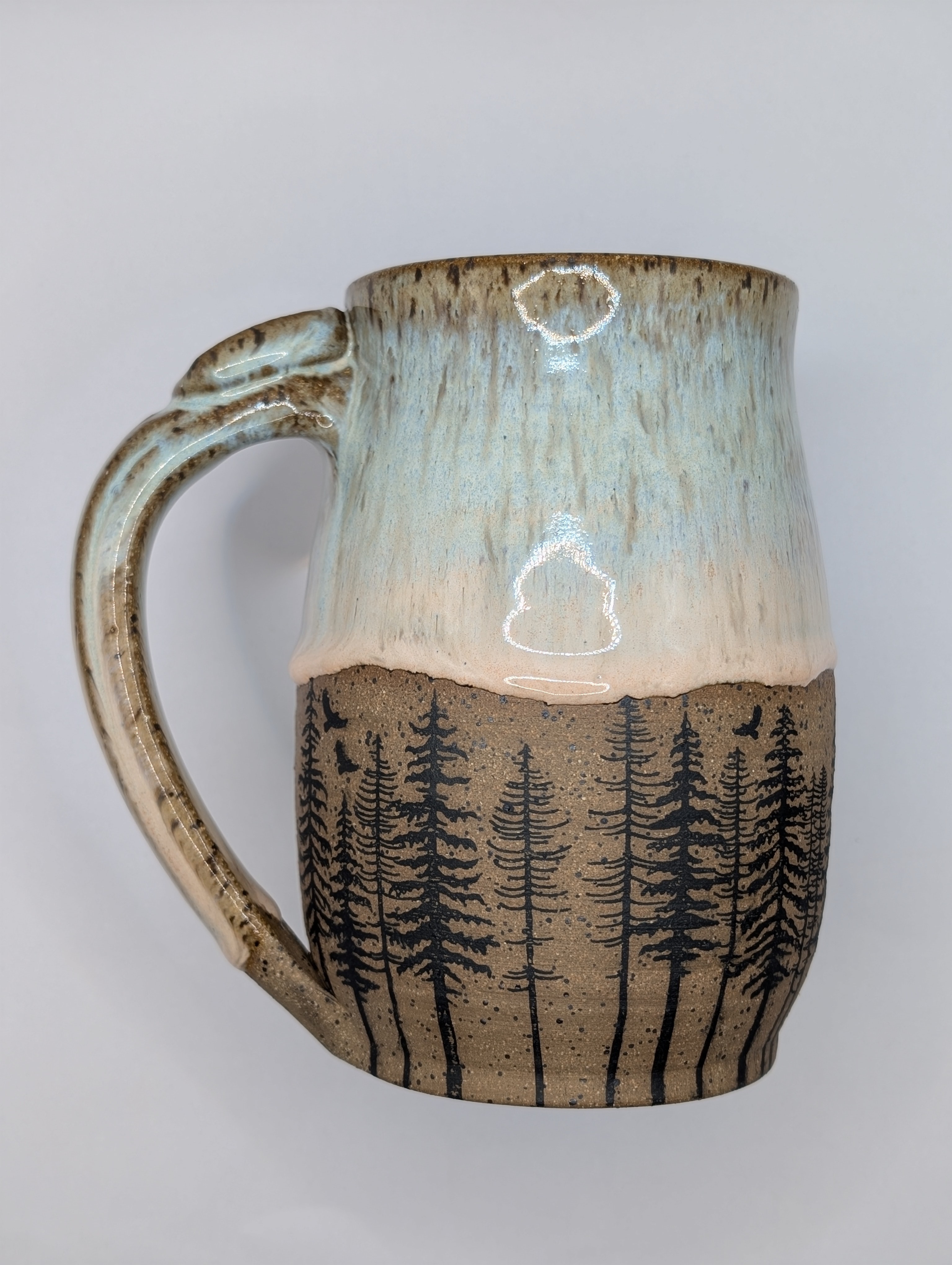 Conifer mug • 22oz • sky blue peach 