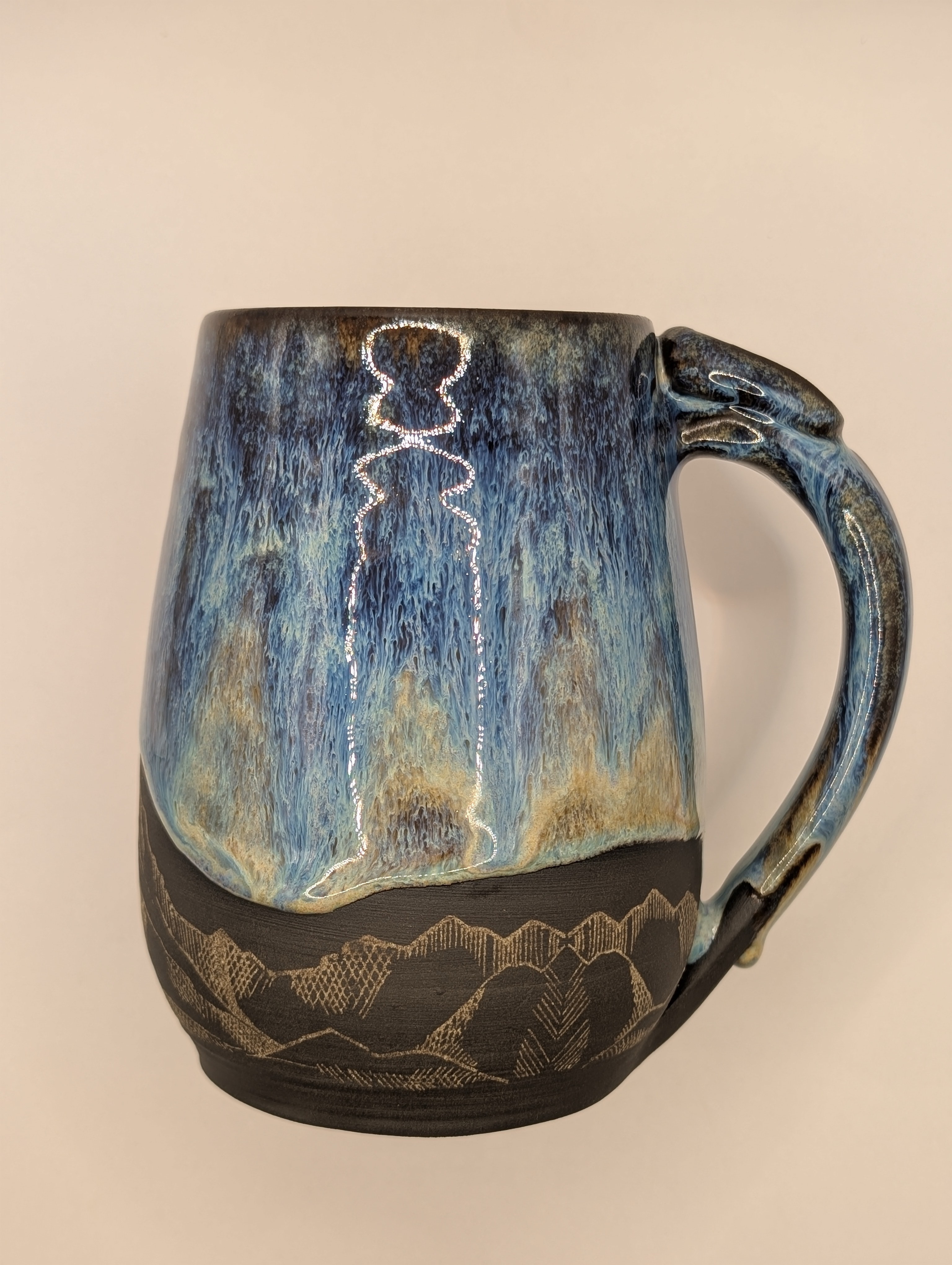 Mountain mug • 22oz • blue aqua 