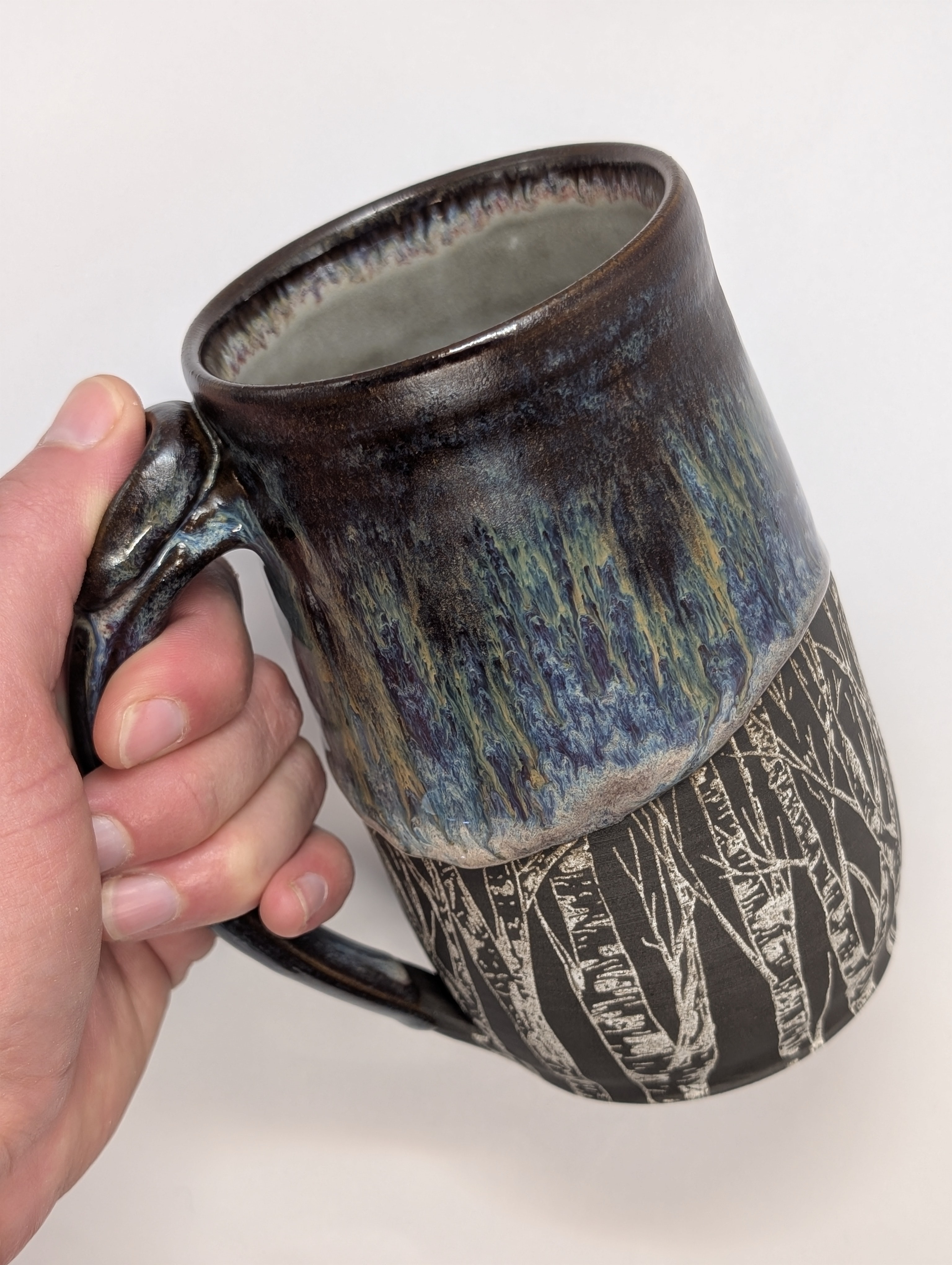 Birch Tree mug • 24oz • copper plum