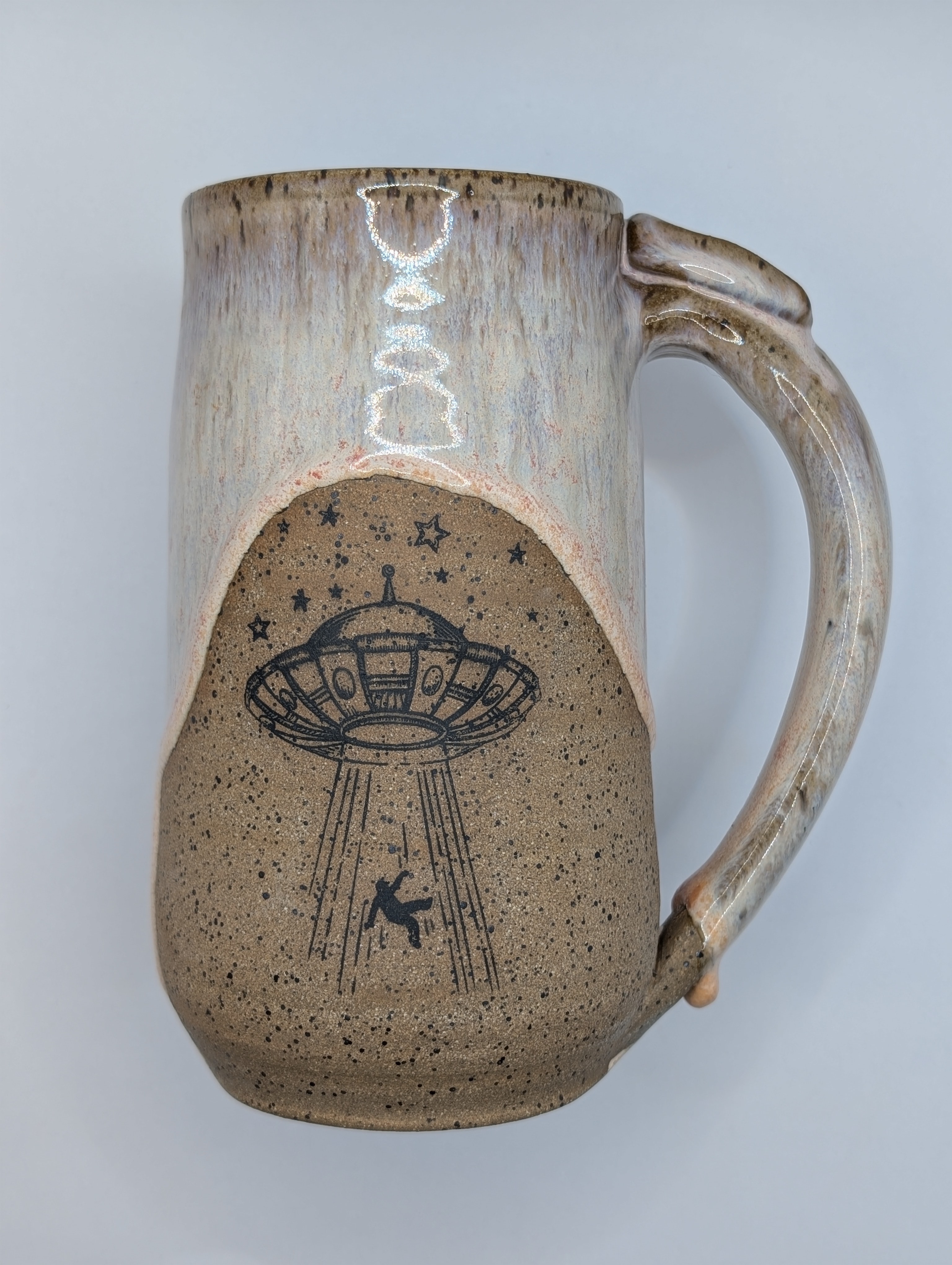 UFO mug • 22oz • peachy purple 