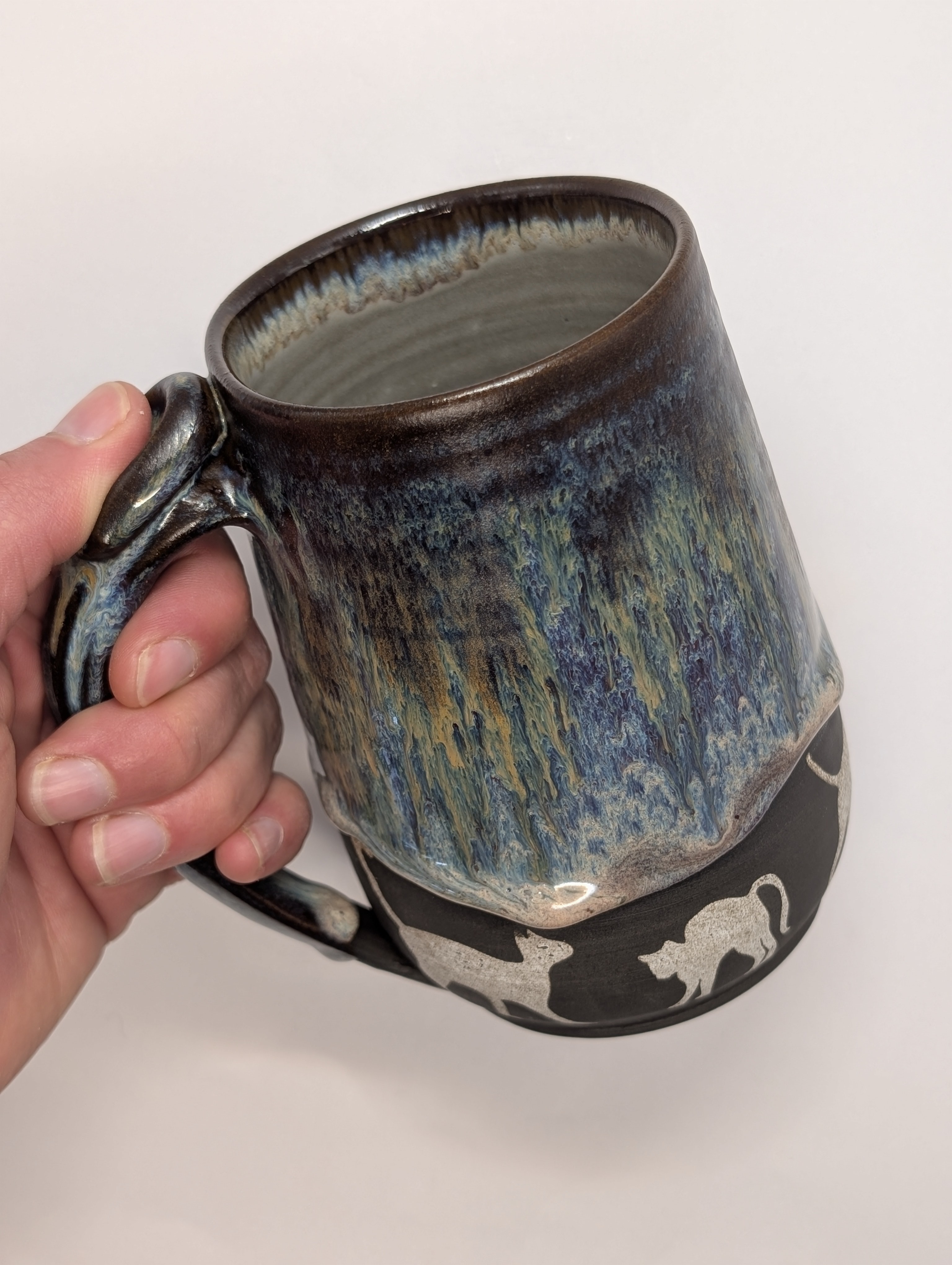 Cat mug • 20oz • copper plum