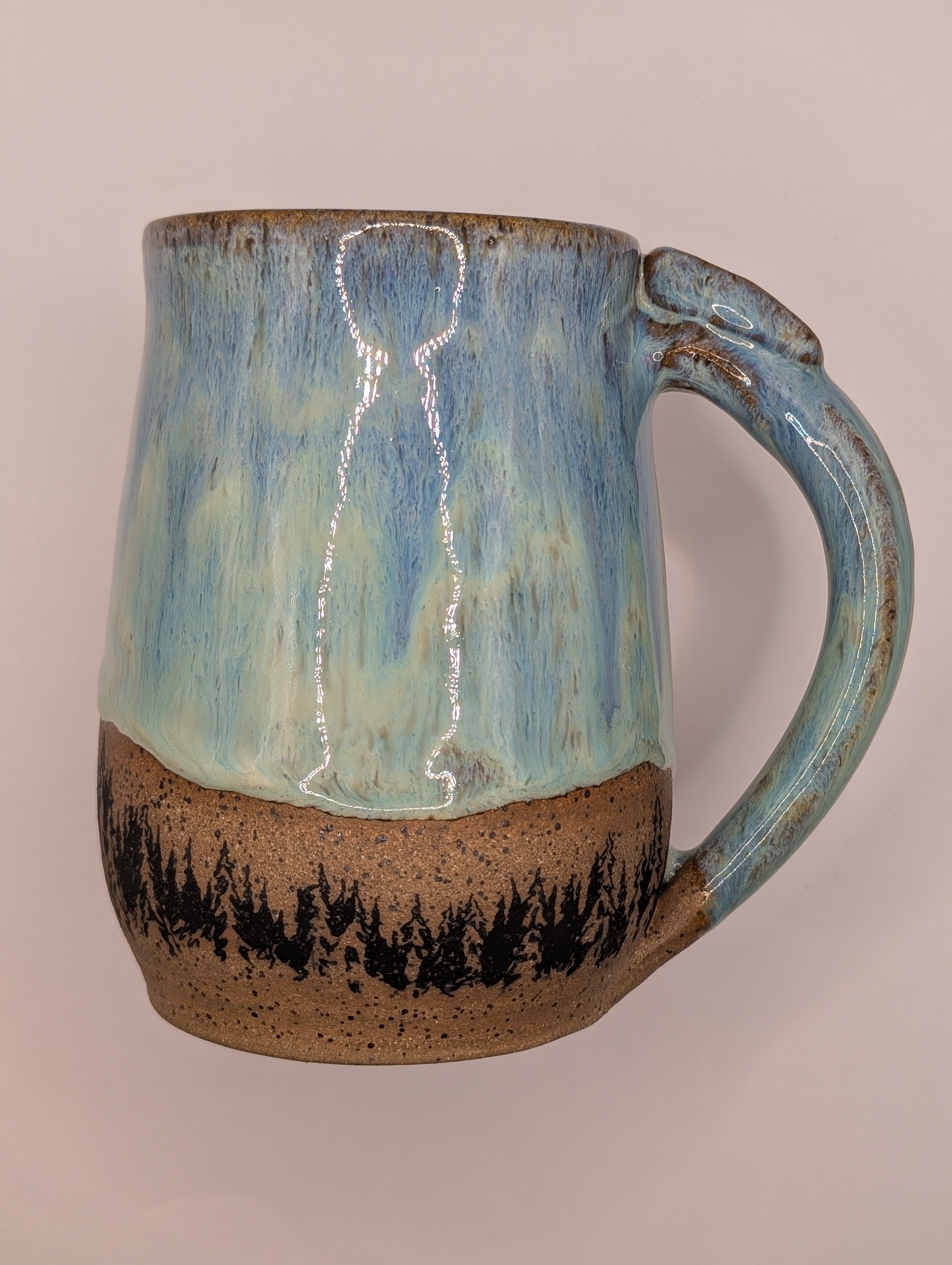 Conifer mug • 24oz • aqua blue
