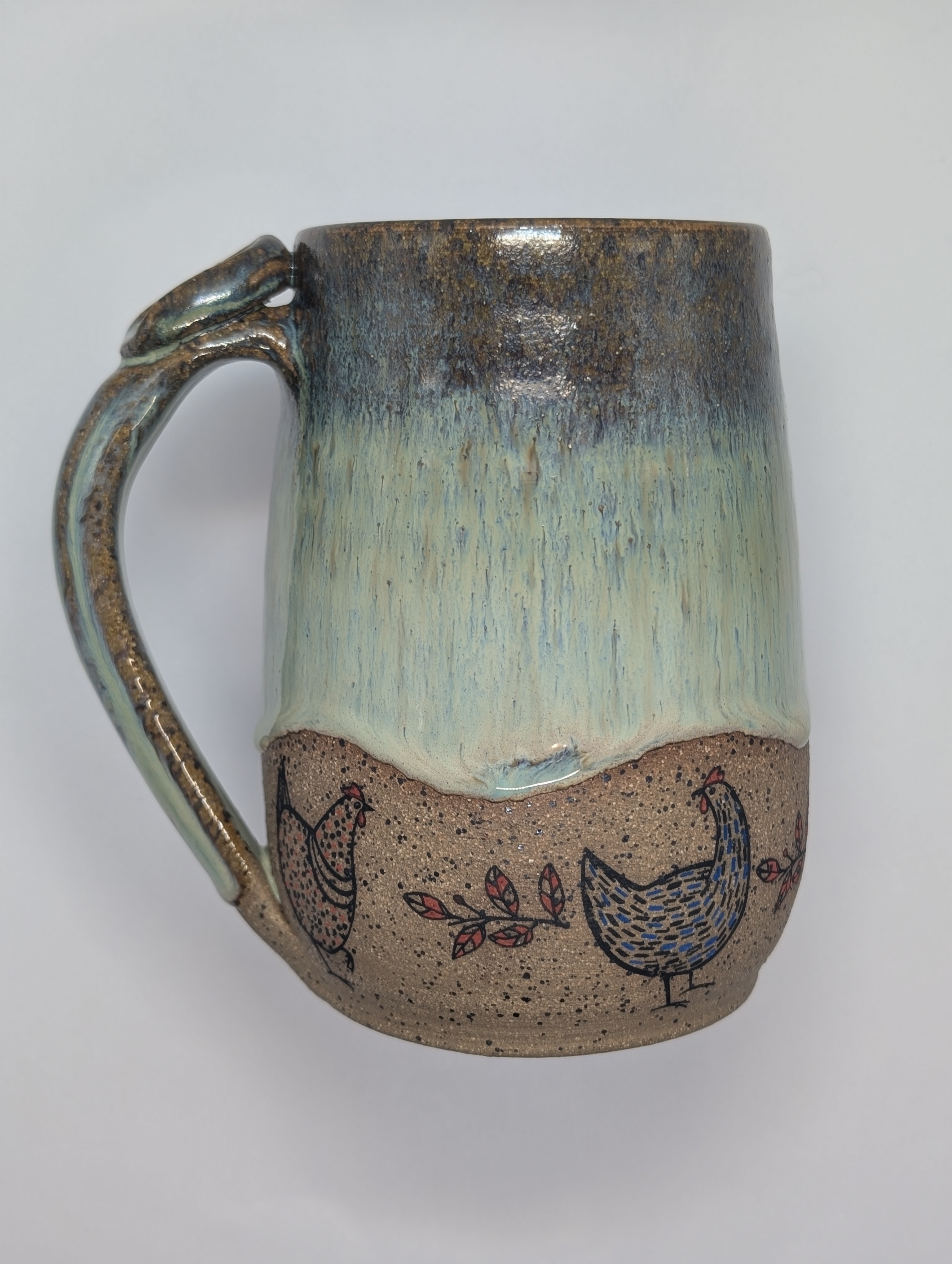 Chicken mug • 24oz • green ivy