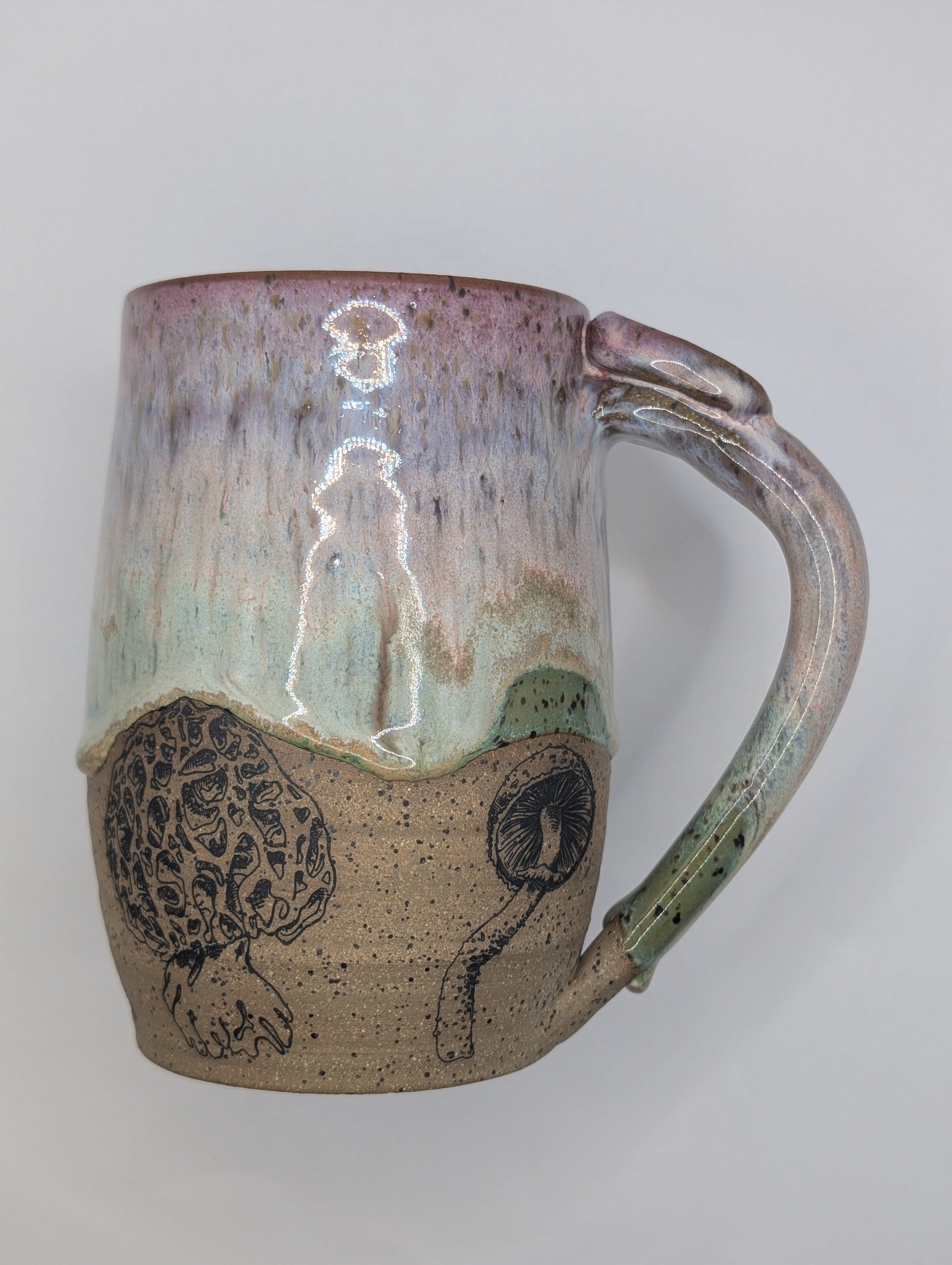 Mushroom mug • 22oz • vivid rainbow 