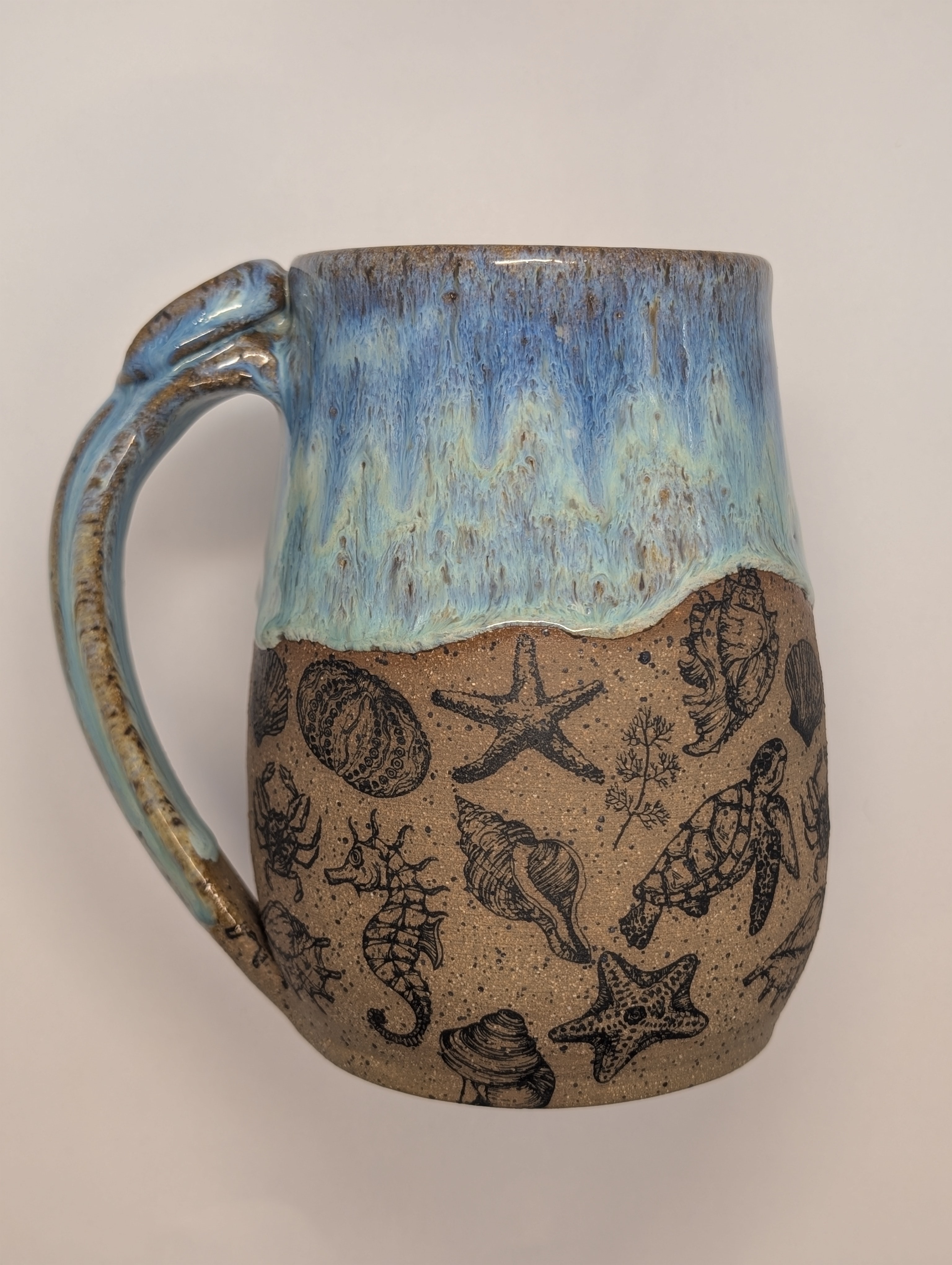 Sea Life mug • 24oz • aqua blue