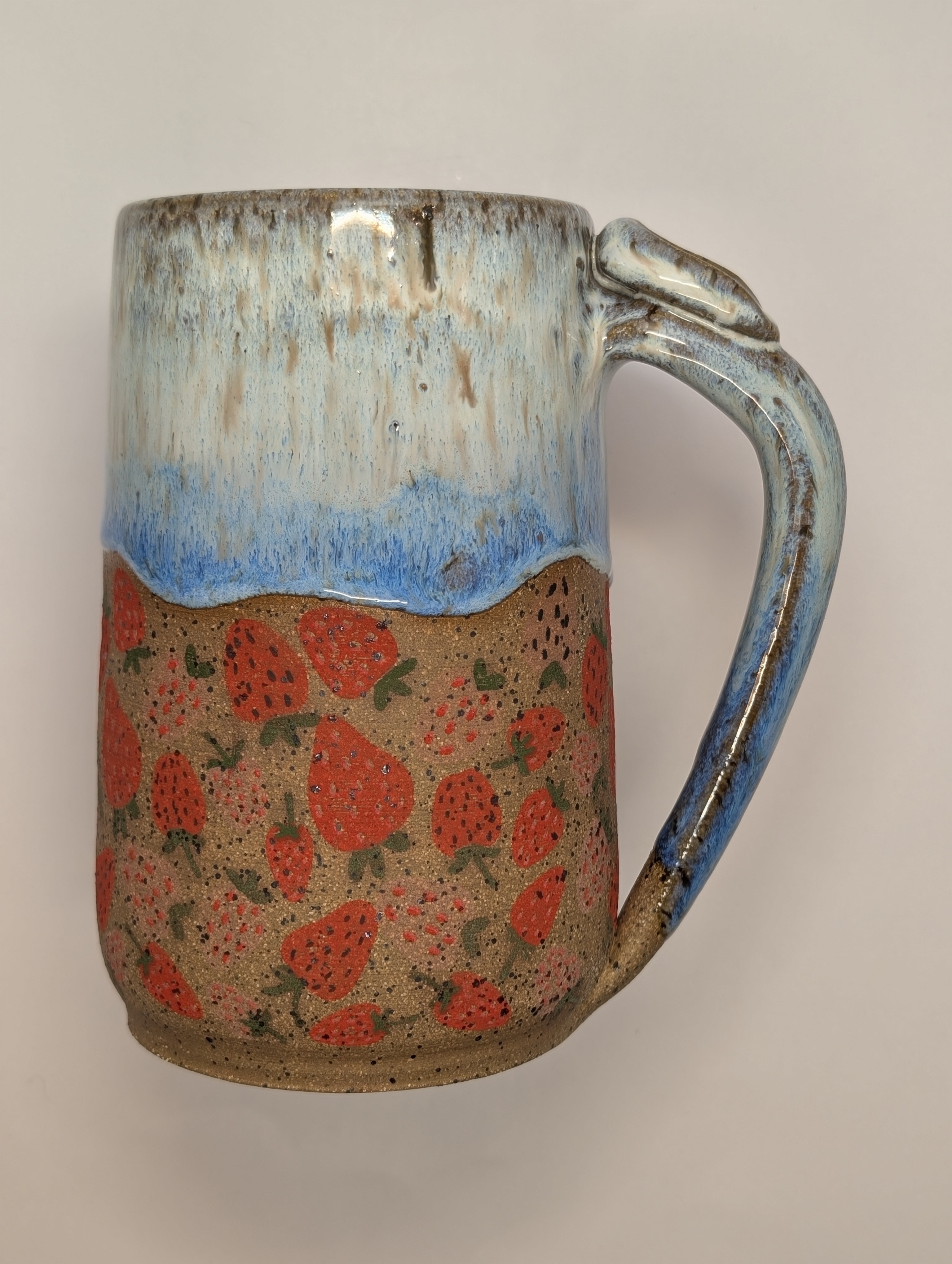 Strawberry mug • 22oz • creamy cobalt 