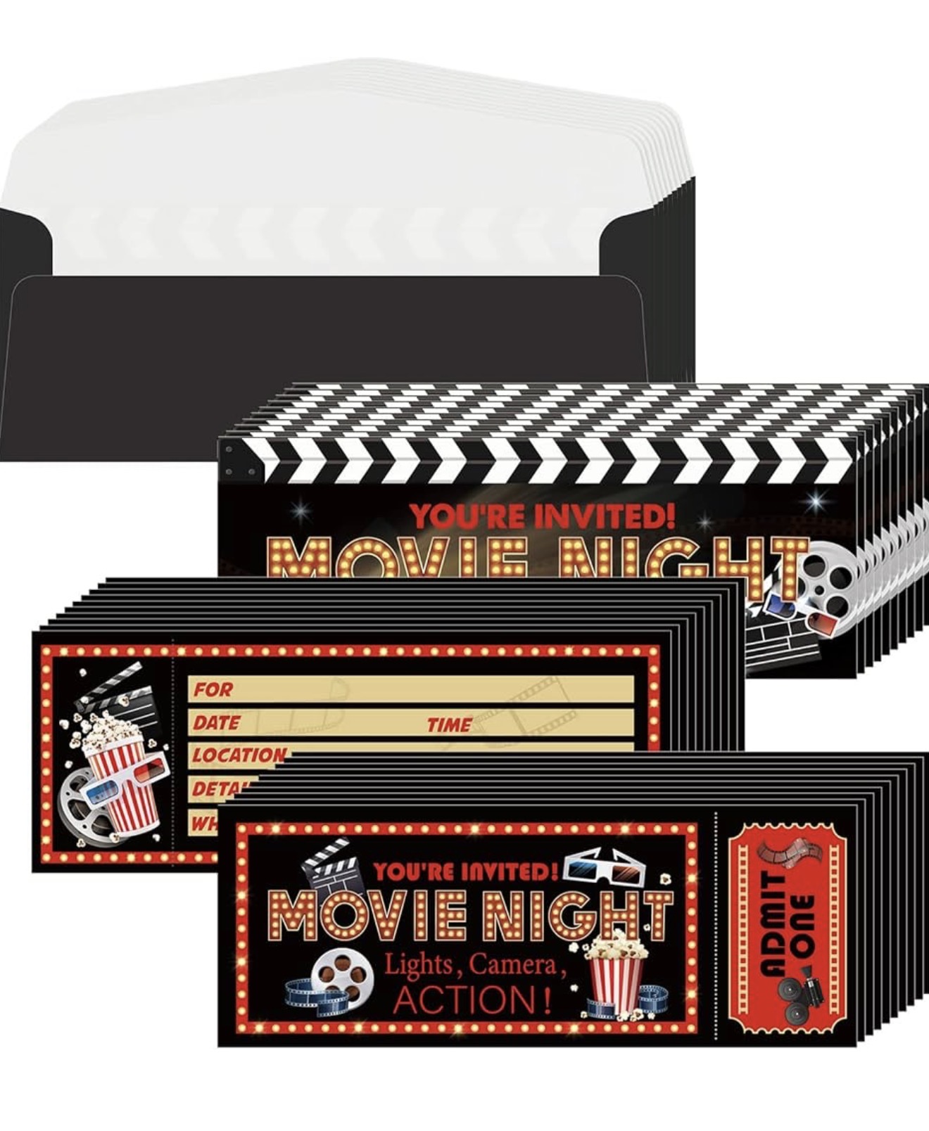 Movie Ticket Invitations(10)