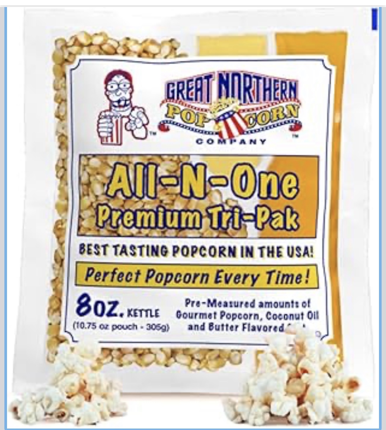 8oz Popcorn Kernels  (1-bag)