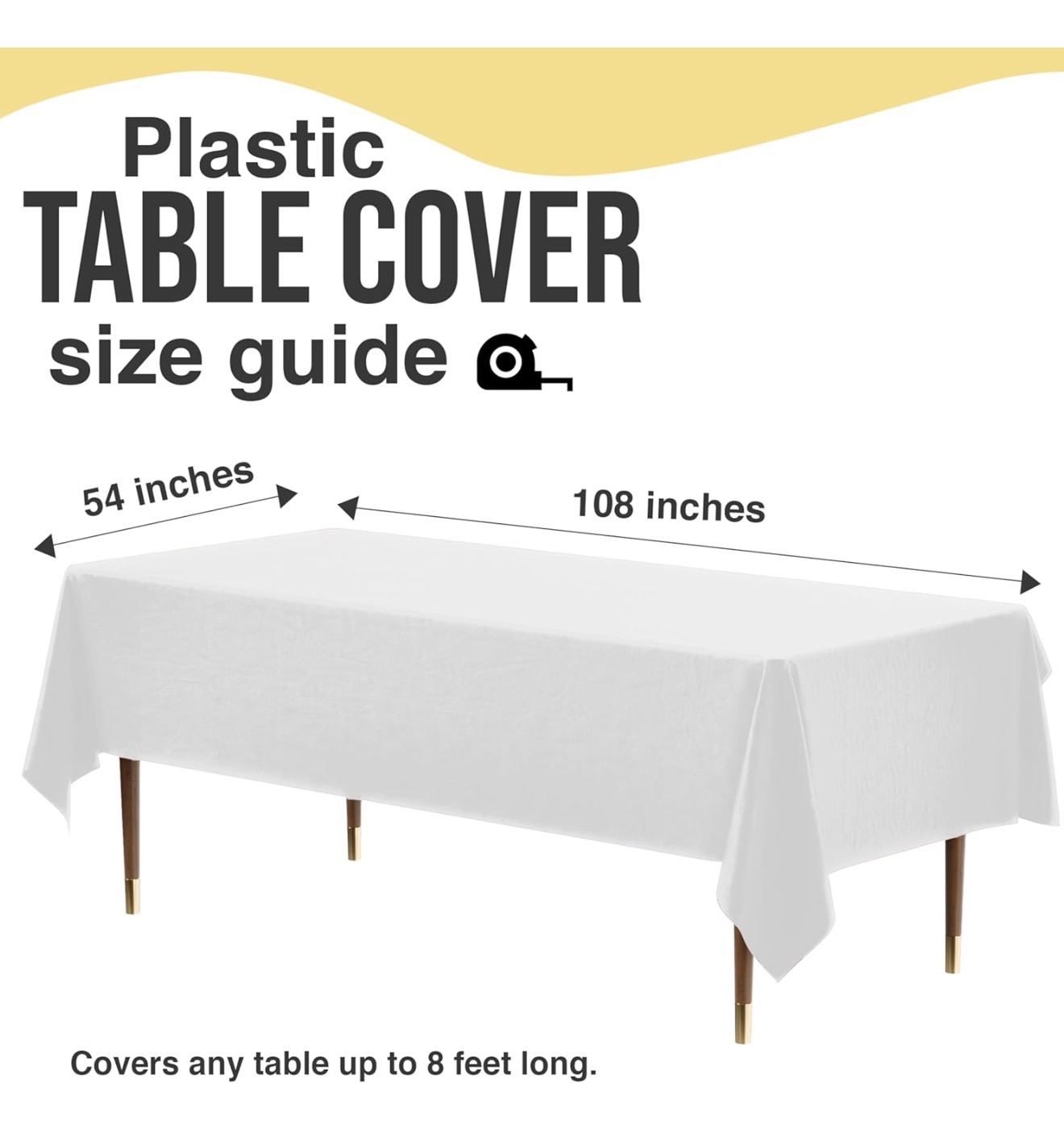  (2) 6-8ft Table Cloth: white 