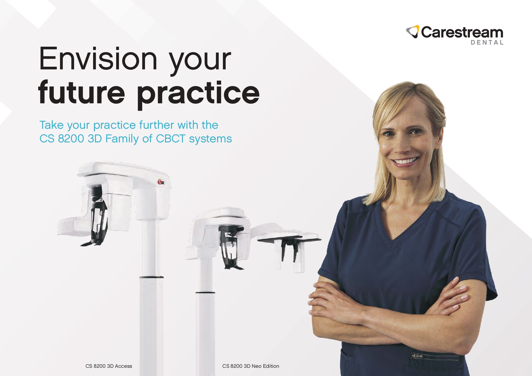 NEW Carestream CS8200 Pano+Ceph+CBCT+CAM 