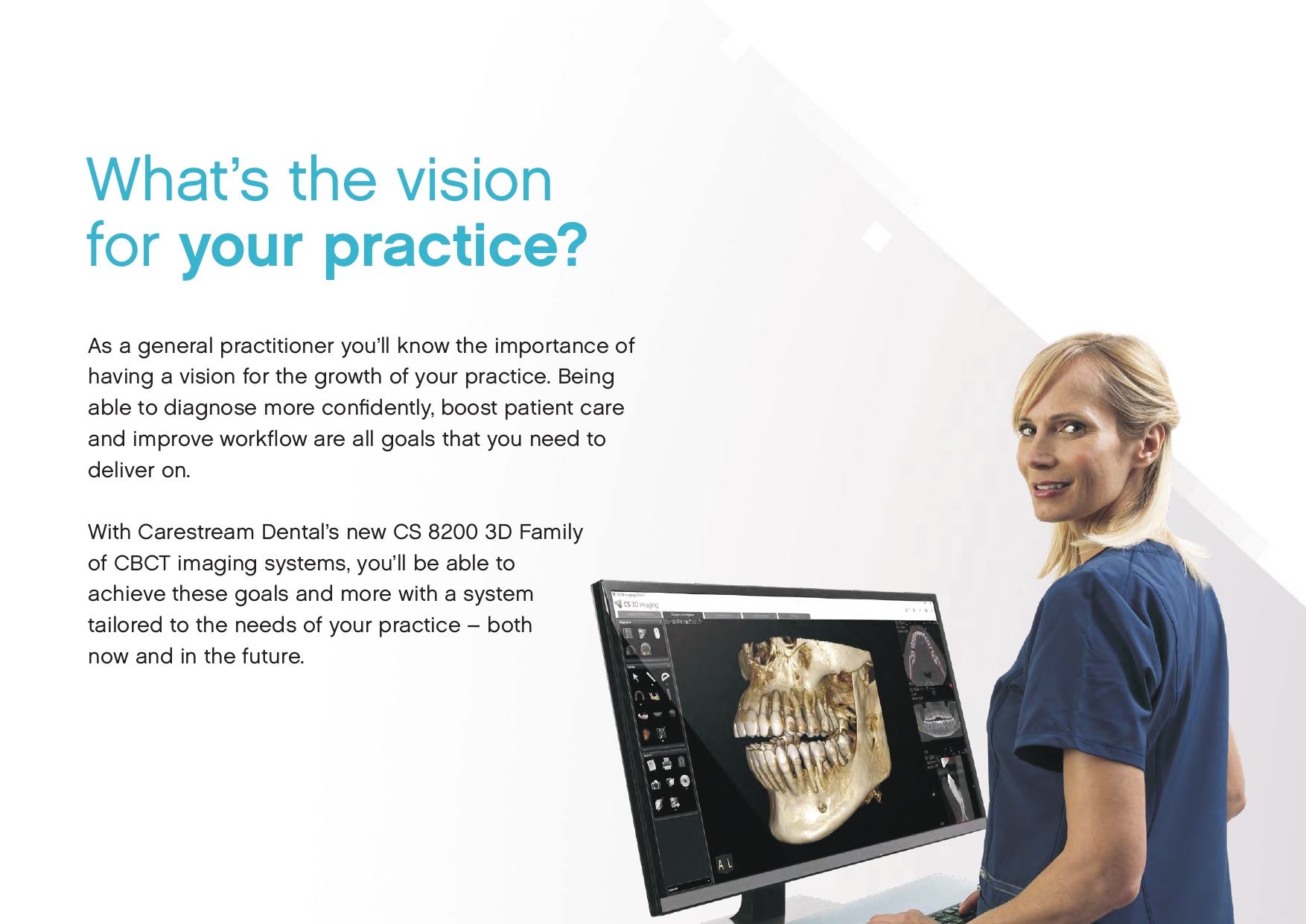 NEW Carestream CS8200 Pano+Ceph+CBCT+CAM 