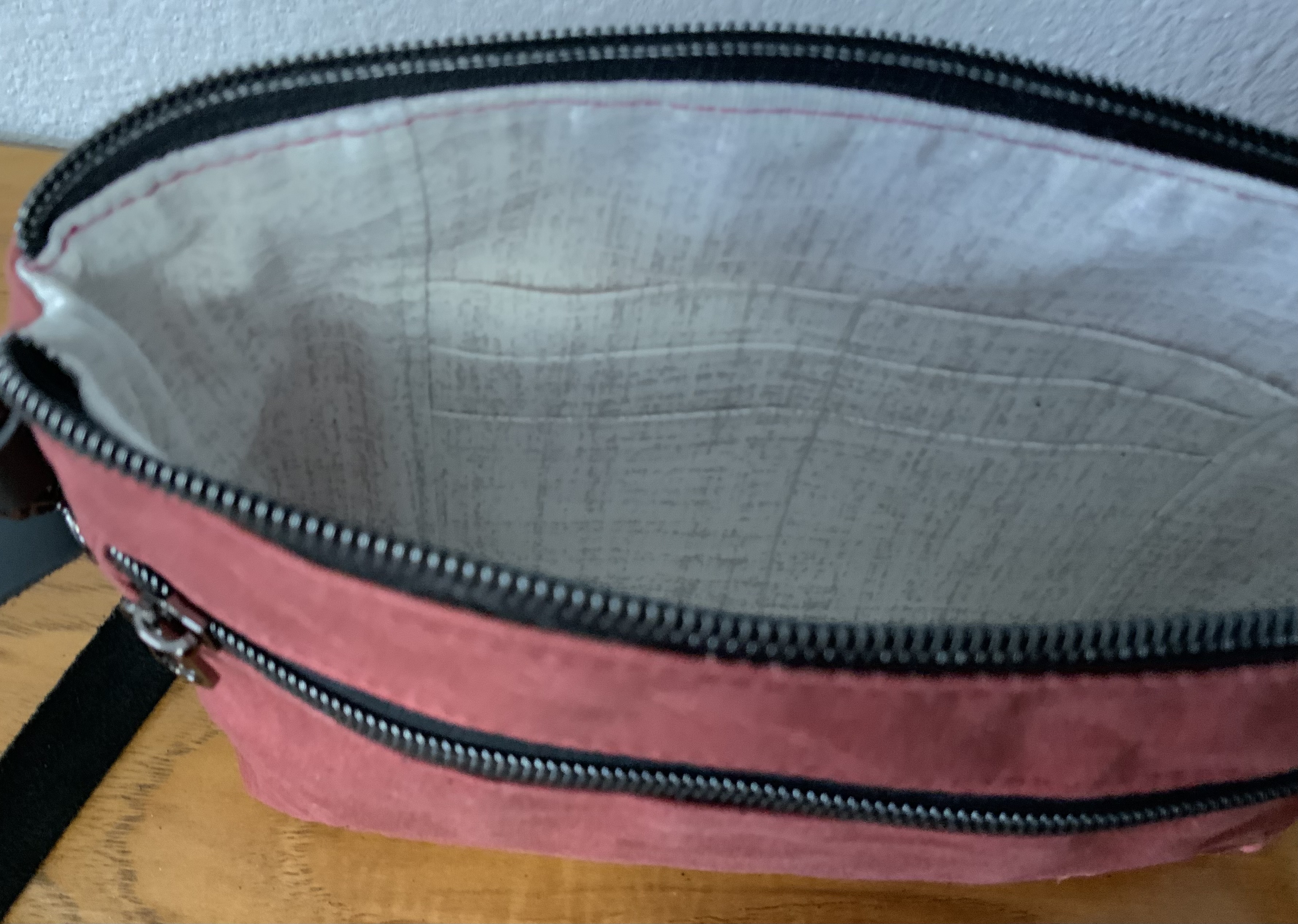 Waxed Canvas Crossbody - Devon Style  Leather Strap & Connector