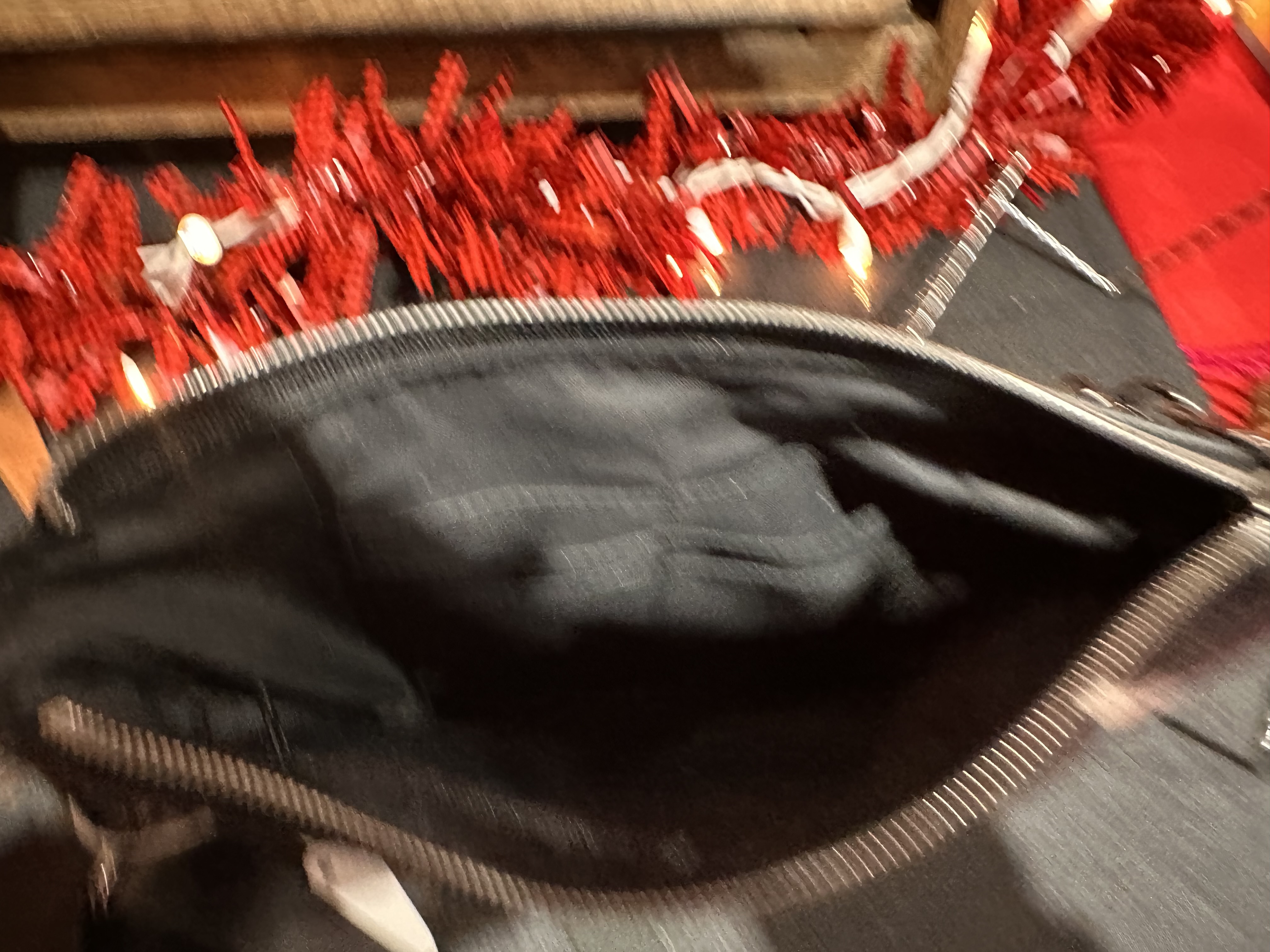 Leather & Portland Wool Small Crossbody Bag 9”x6”