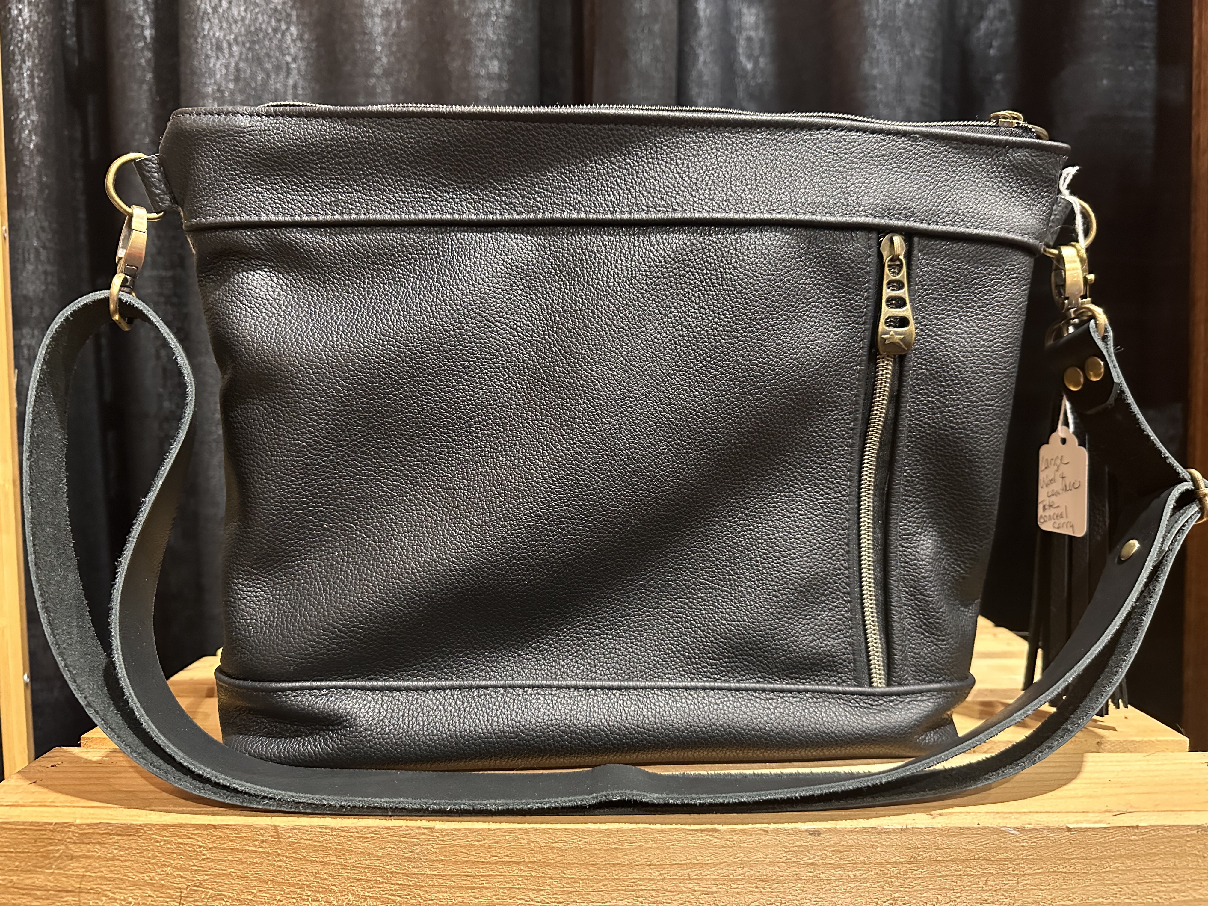 Black and White Tribal Pattern Shoulder Bag