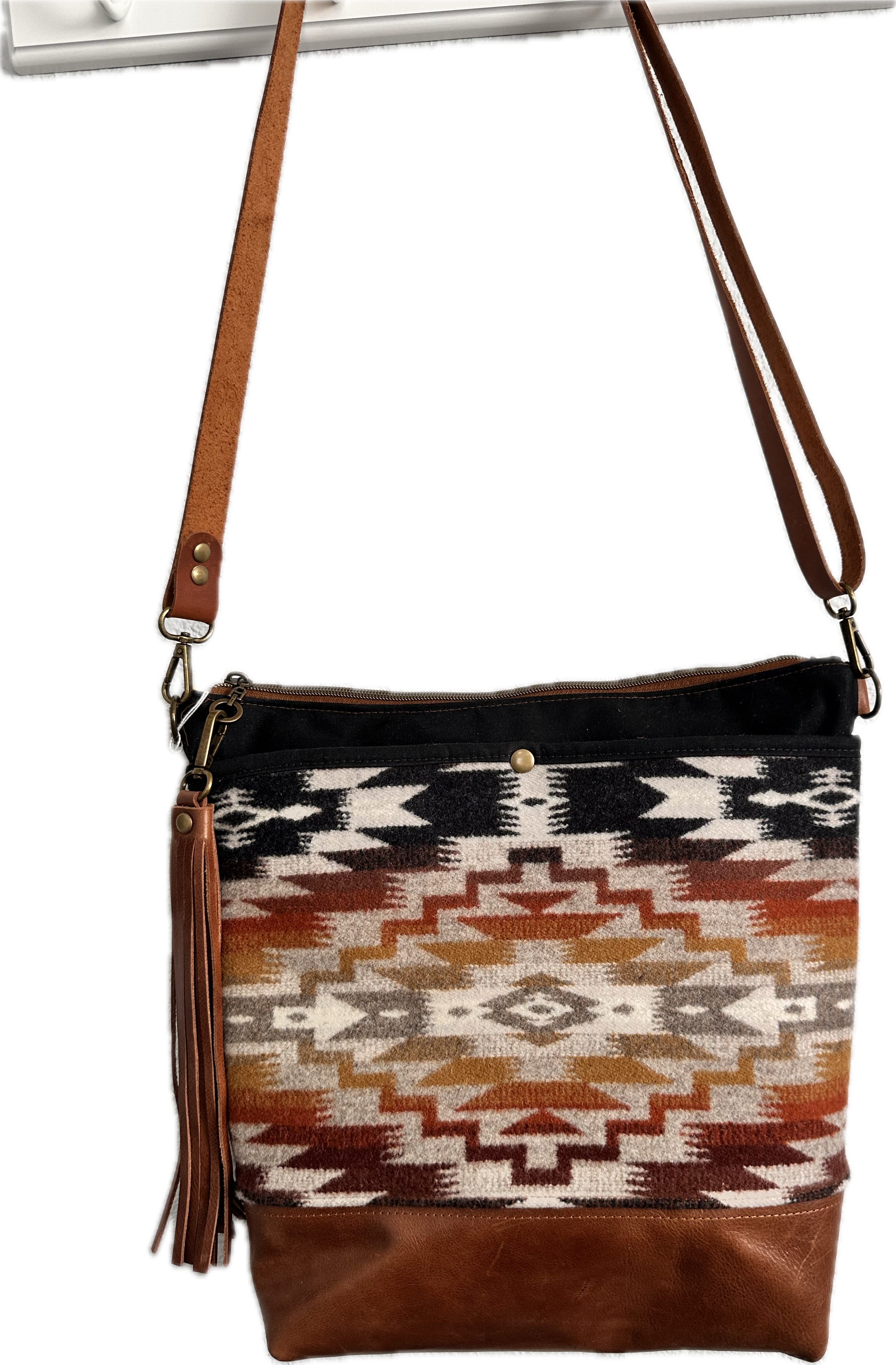 Rich Earth Colors Tribal Pattern Shoulder Bag