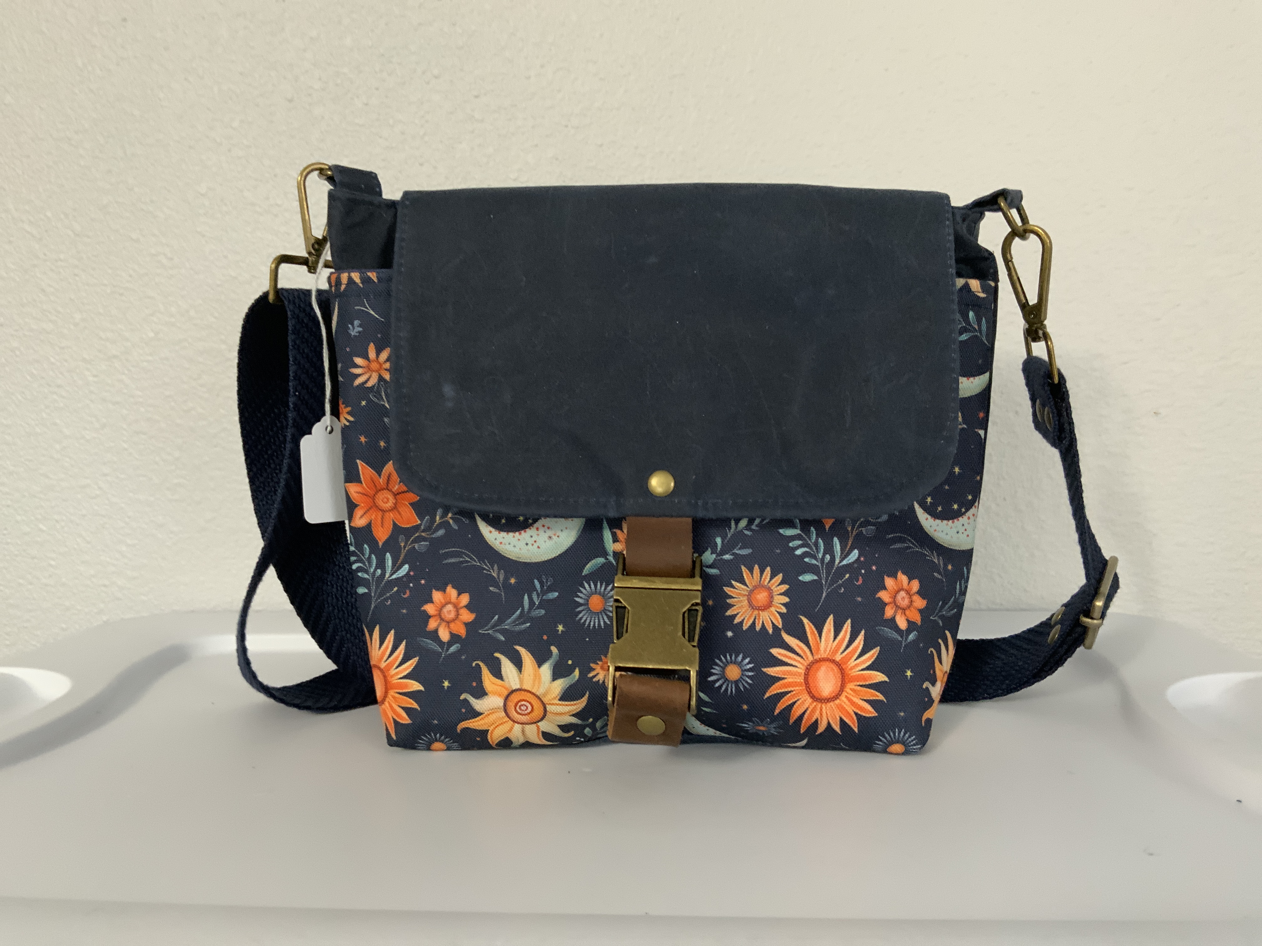 Moon & Daisies Crossbody Satchel