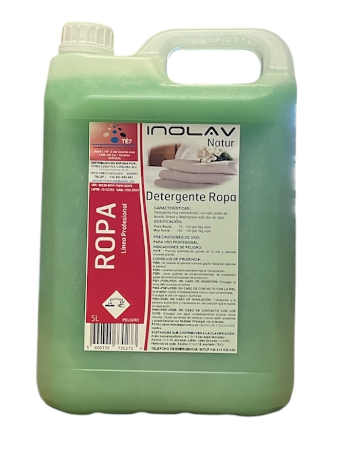Detergente Ropa Línea Profesional INOLAV Natur Aloe 5L