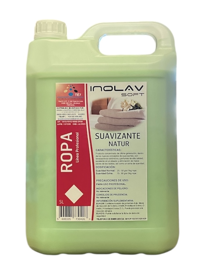 Suavizante Ropa Natur Aloe 5L INOLAV SOFT