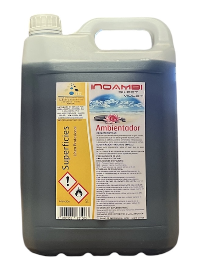 Ambientador Sweet Violet Superficies Línea Profesional 5L de INOAMBI