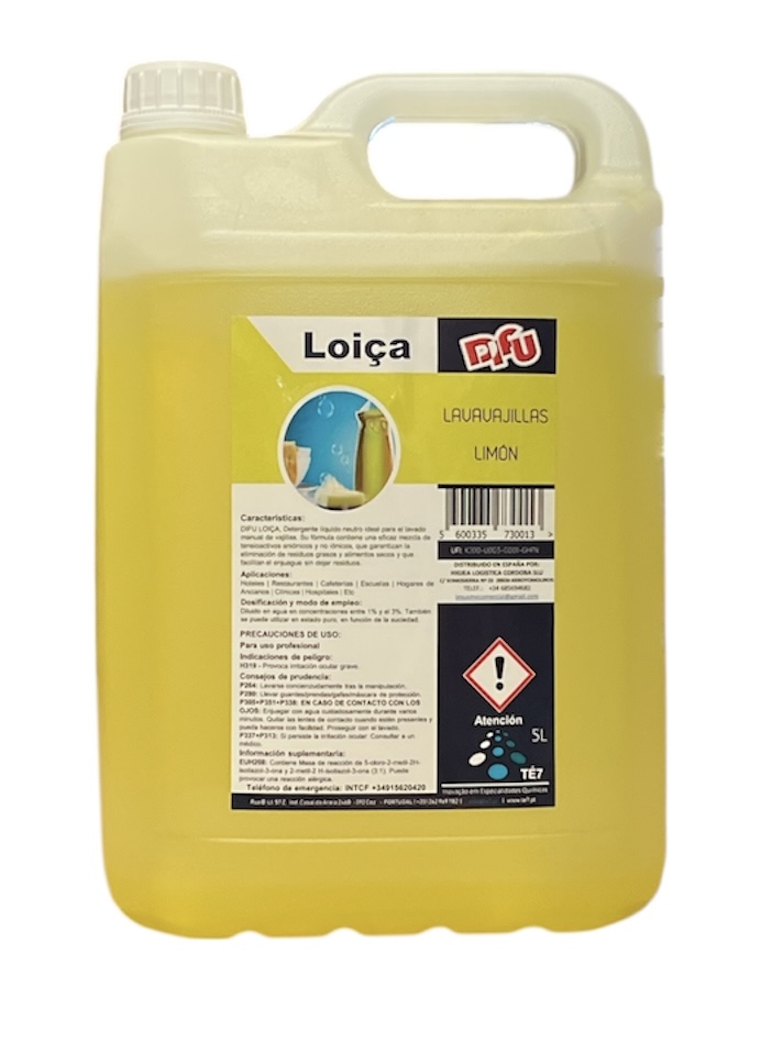 Lavavajillas Manual Limón 5L