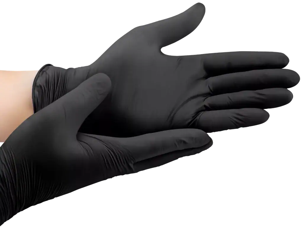 Guantes de nitrilo negros Santex 3,5g