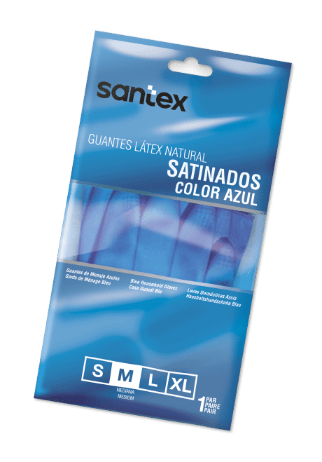 Guantes de látex natural satinados Santex