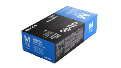 Guantes de nitrilo flash black 6gr
