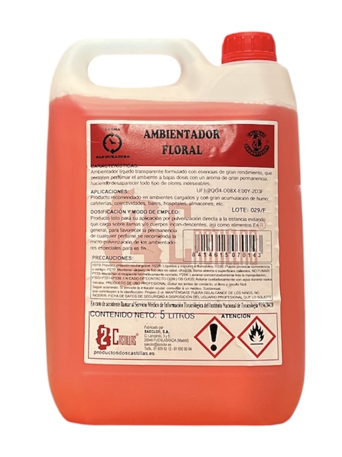 Ambientador Floral 2 Castillas 5L