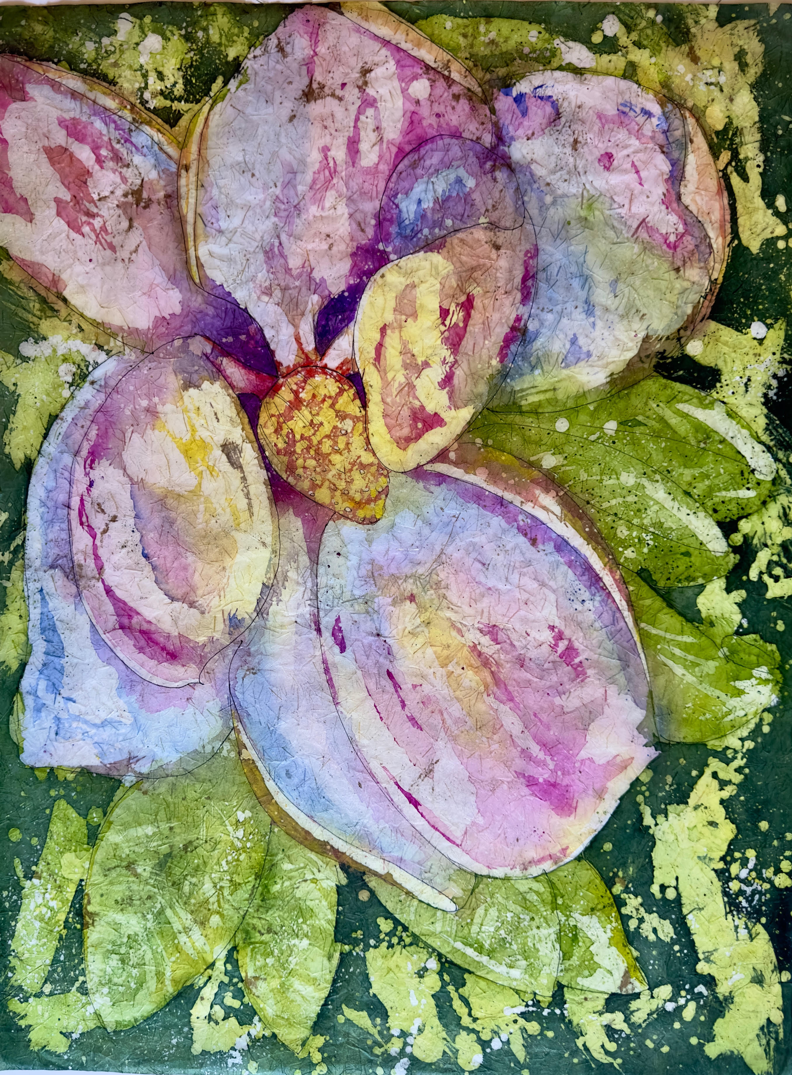 Watercolor Magnolia Painting