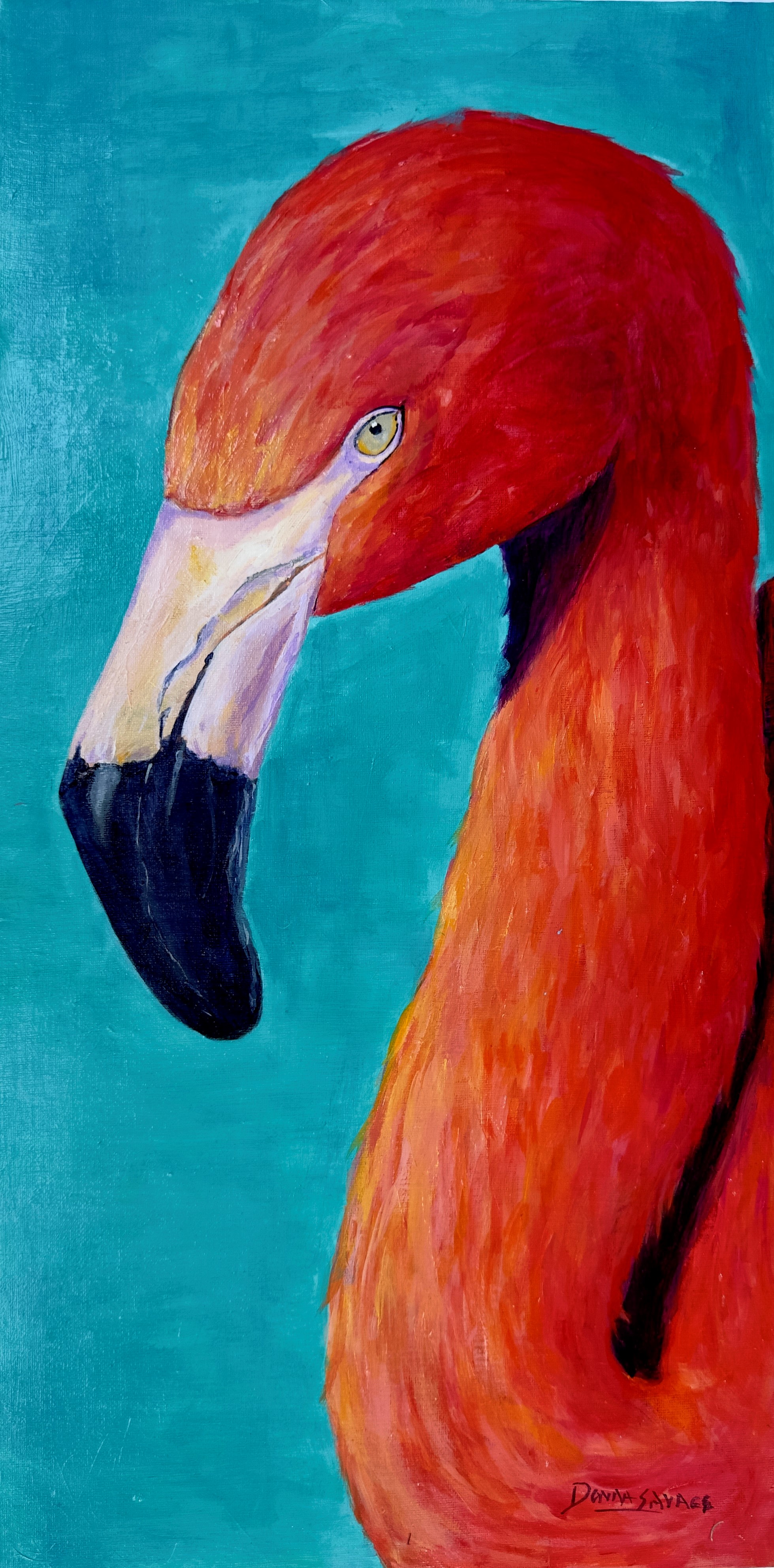 Flamingo Art Painting