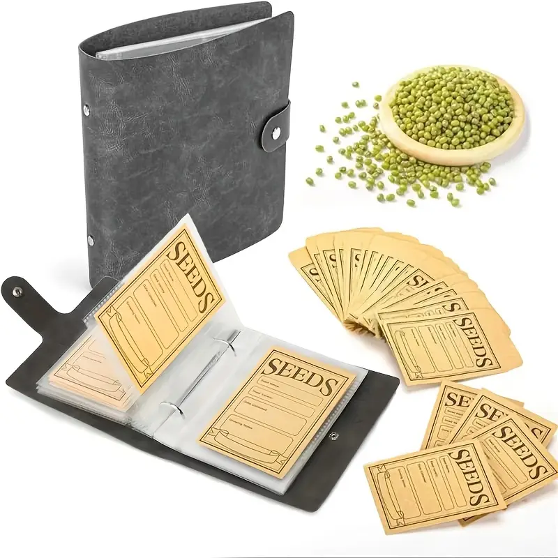 Seed Storage And Organization Kit, Including 50 Self-Sealing Seed Envelopes And 25 Storage Dividers