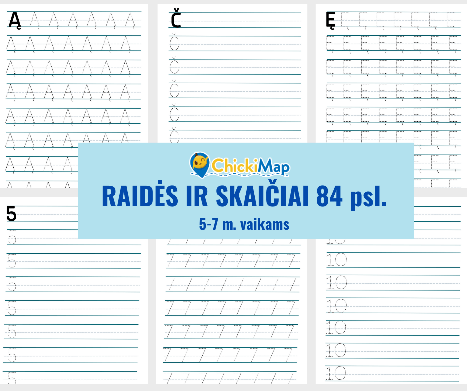 RAIDĖS IR SKAIČIAI