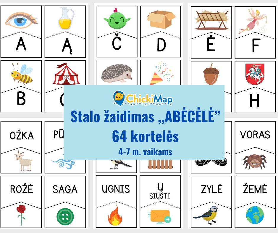 Stalo žaidimas ,,ABĖCĖLĖ''