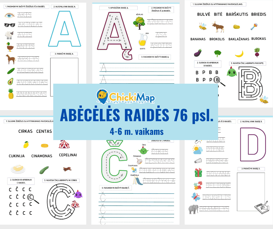 ABĖCĖLĖS RAIDĖS