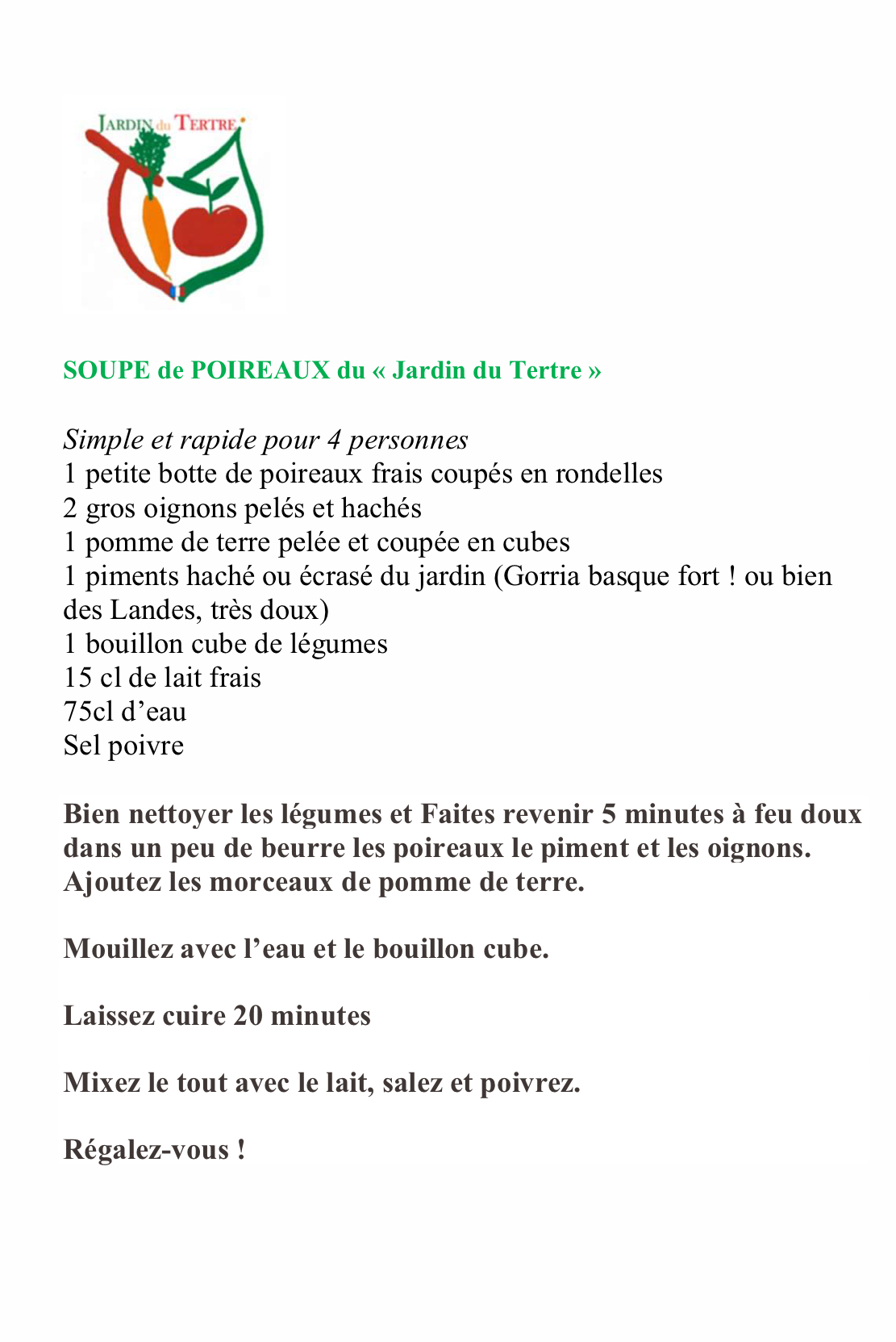 Jeunes Poireaux du Jardin 