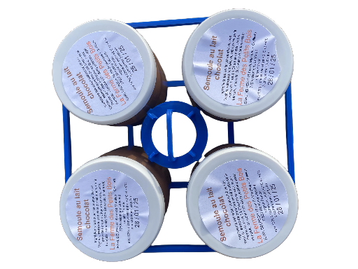 pots de semoule au lait chocolat ou vanille